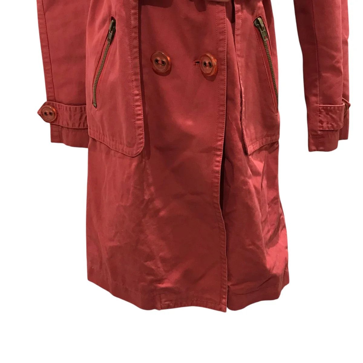 Marc Jacobs Vintage Red Trench Coat 🧥 Size M / US 6-8 / IT 42-44 - 3 Thumbnail