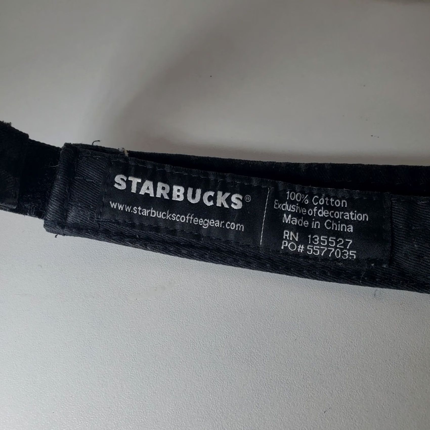 Vintage Starbucks Visor Hat Unisex Adjustable Strapback Black Canvas Cotton Cap Men Women Size ONE SIZE - 7 Thumbnail