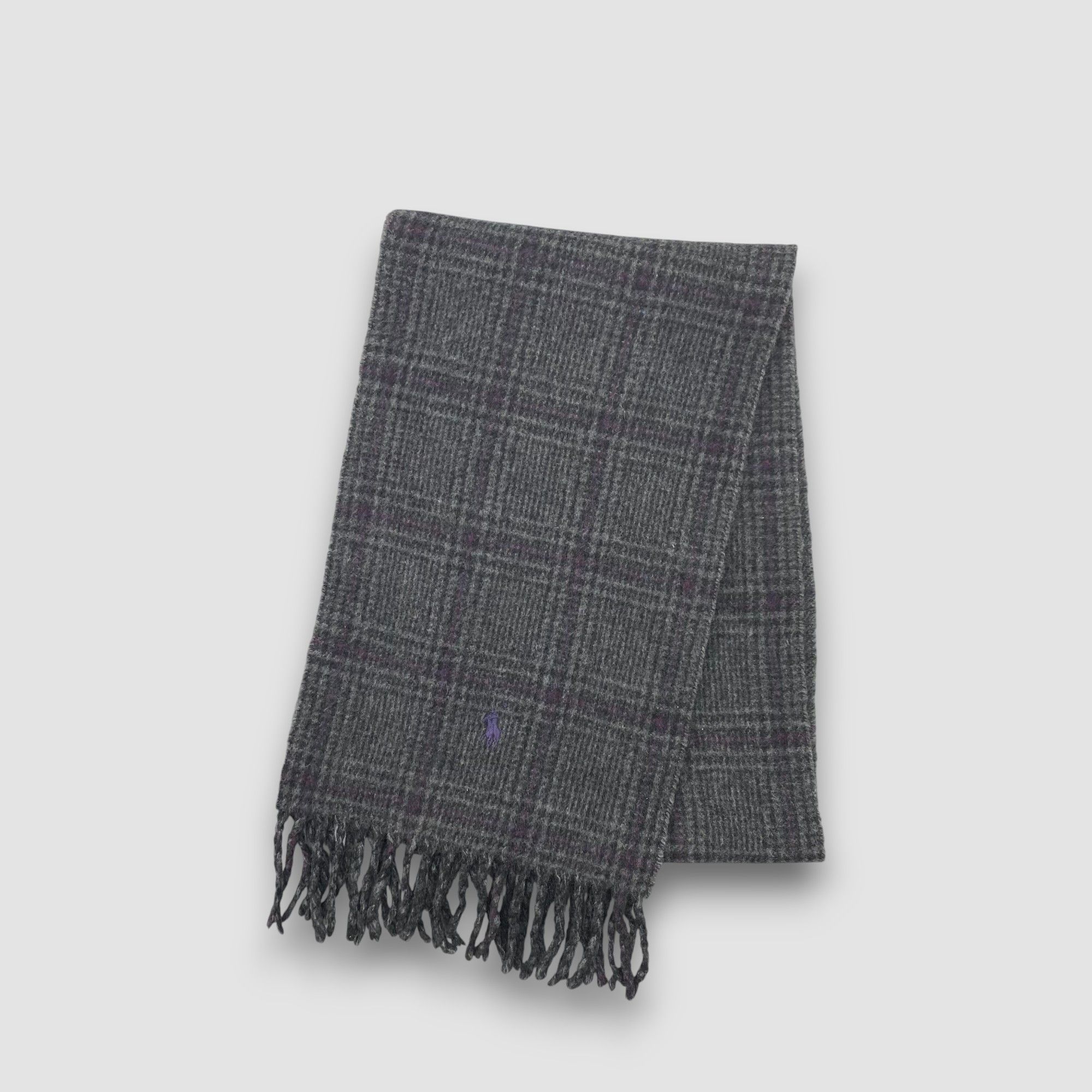 Polo Ralph Lauren Vintage Polo Ralph Lauren Scarf Muffler Wool Plaid Scarves Size ONE SIZE - 3 Thumbnail