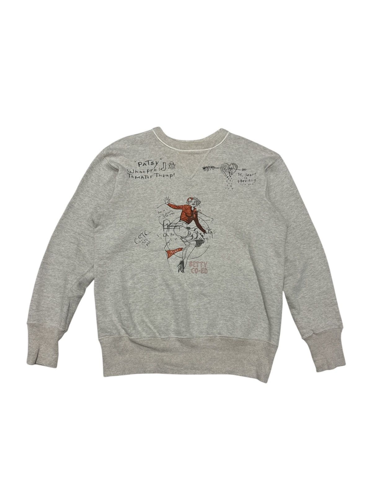 Warehouse & Co. WAREHOUSE JAPAN BETTY CO-ED PATSY SWEATSHIRT Size US M / EU 48-50 / 2 - 1 Thumbnail
