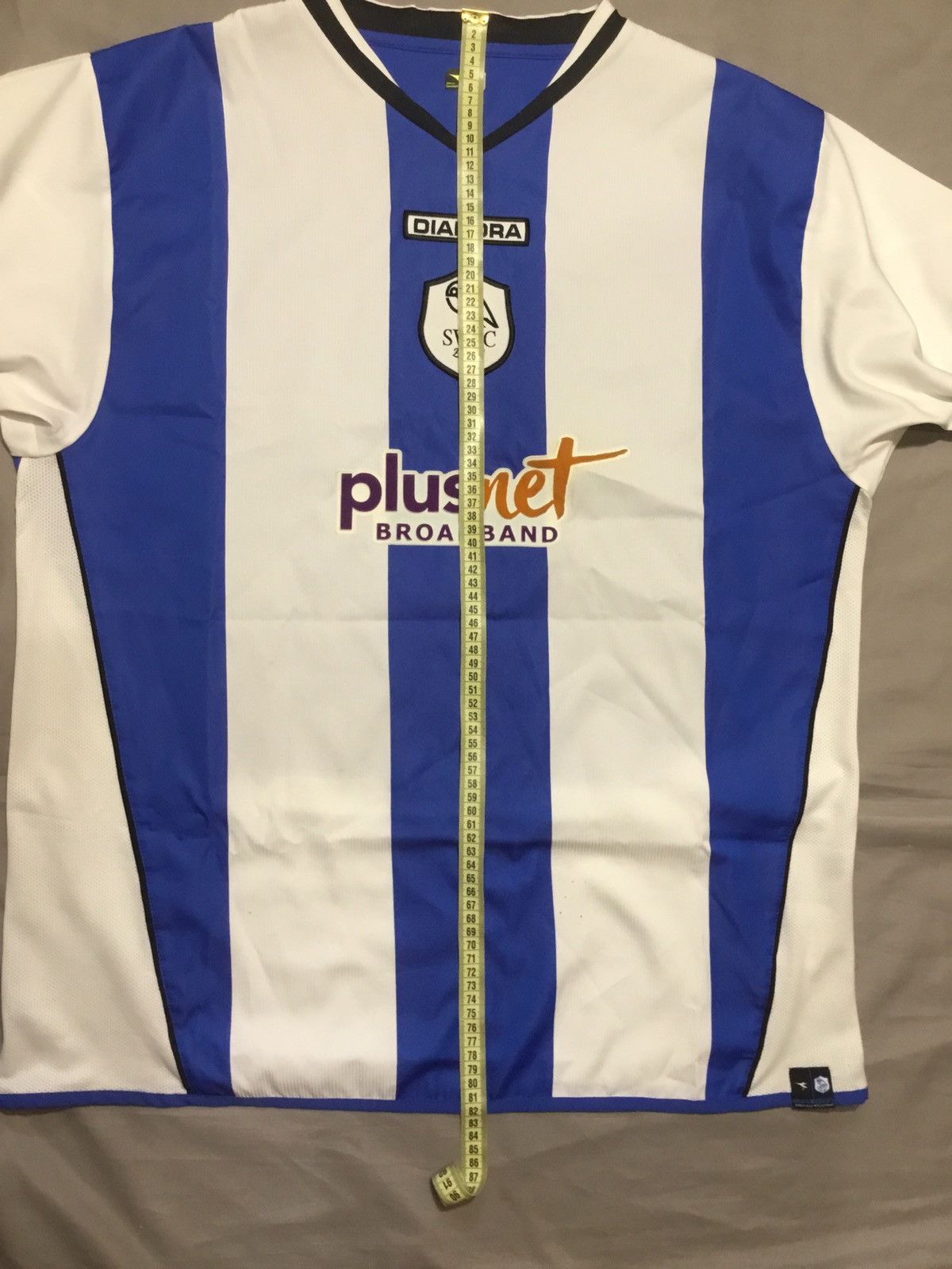 Diadora SHEFFIELD WEDNESDAY 2004 2005 AWAY FOOTBALL SHIRT Size US XL / EU 56 / 4 - 6 Thumbnail