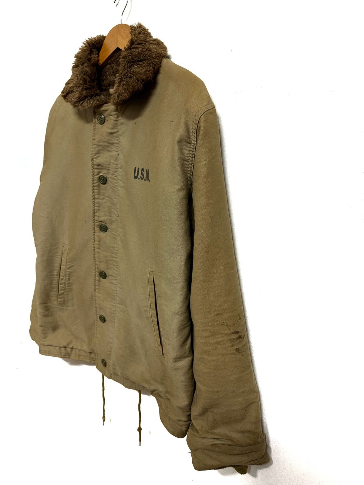 Vintage Vintage U.S Navy Department USN Deck Jacket Size US L / EU 52-54 / 3 - 3 Thumbnail