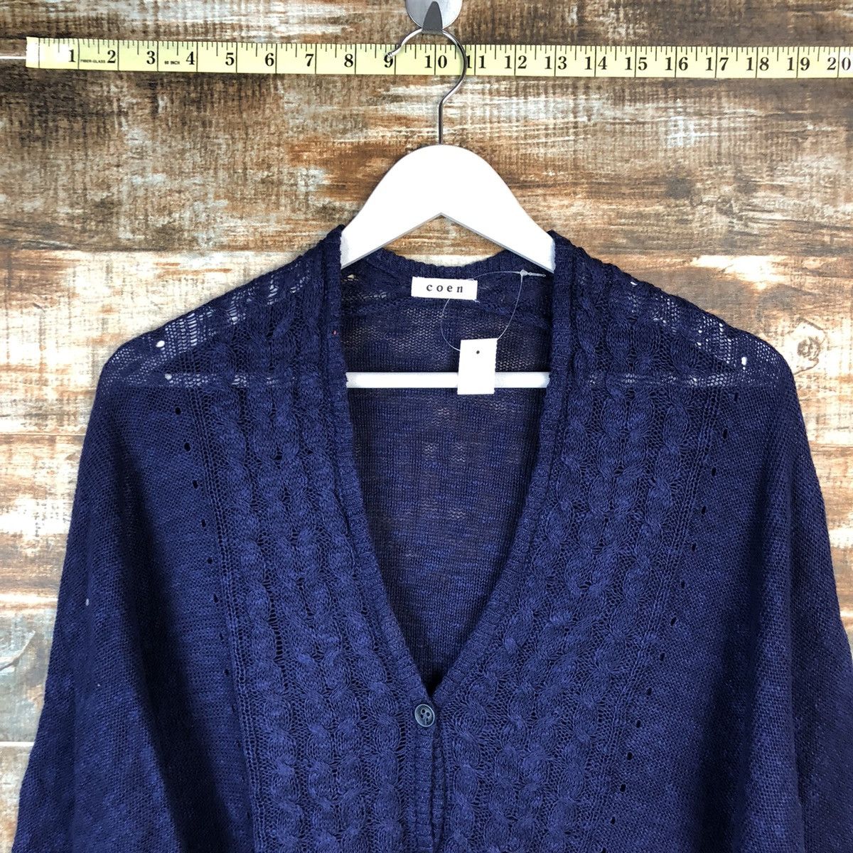 Homespun Knitwear × Japanese Brand Coen Blue Knitwear #A1621 Size XL / US 12-14 / IT 48-50 - 4 Thumbnail
