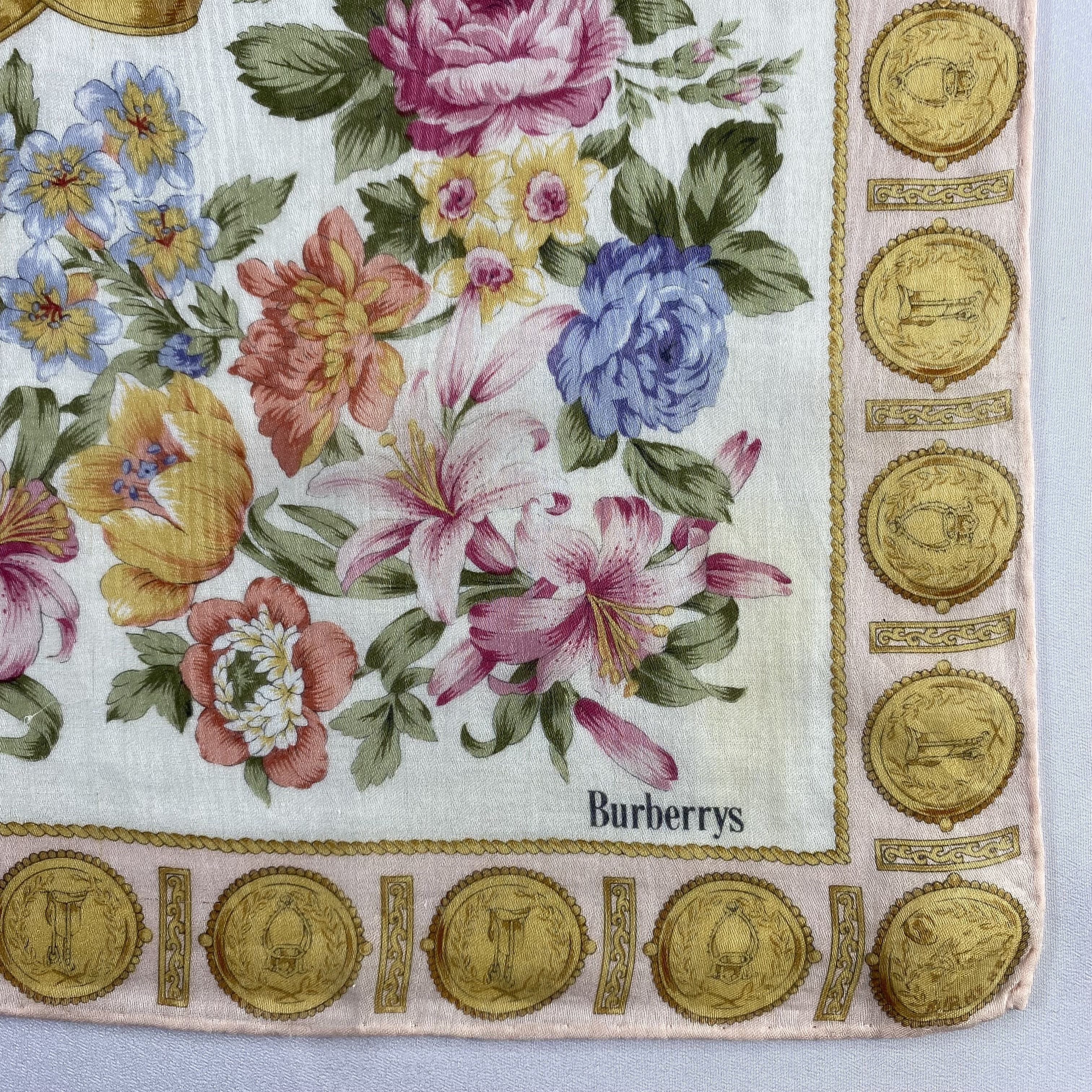 Burberry × Vintage Burberry Handkerchief / Neckerchief / Bandana-P1336 Size ONE SIZE - 3 Thumbnail