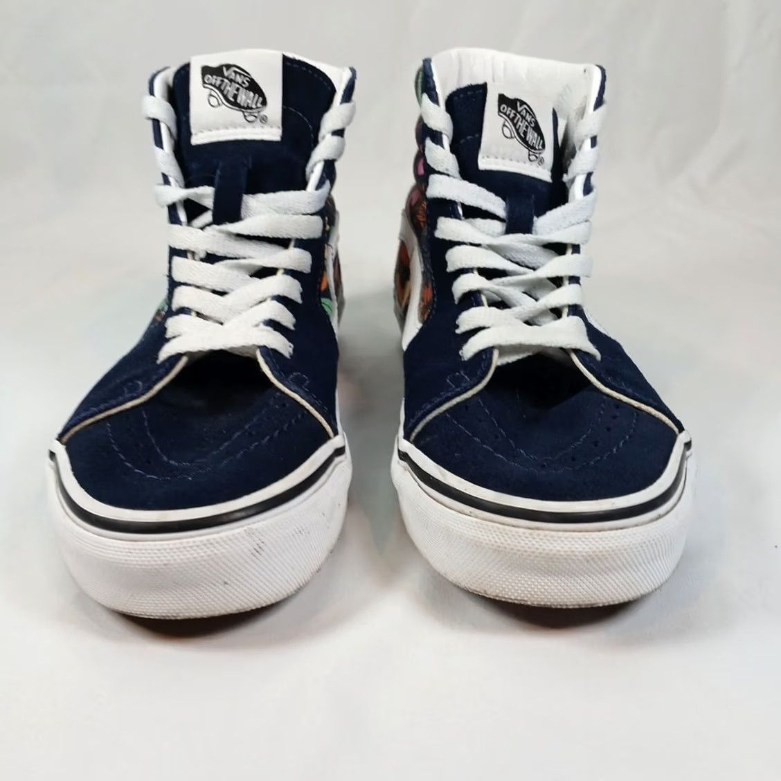 Vans VANS Sk8-Hi High Top Shoes Women’s 5.5 Navy Suede Floral Print Skate Sneakers Size M / US 6-8 / IT 42-44 - 6 Thumbnail