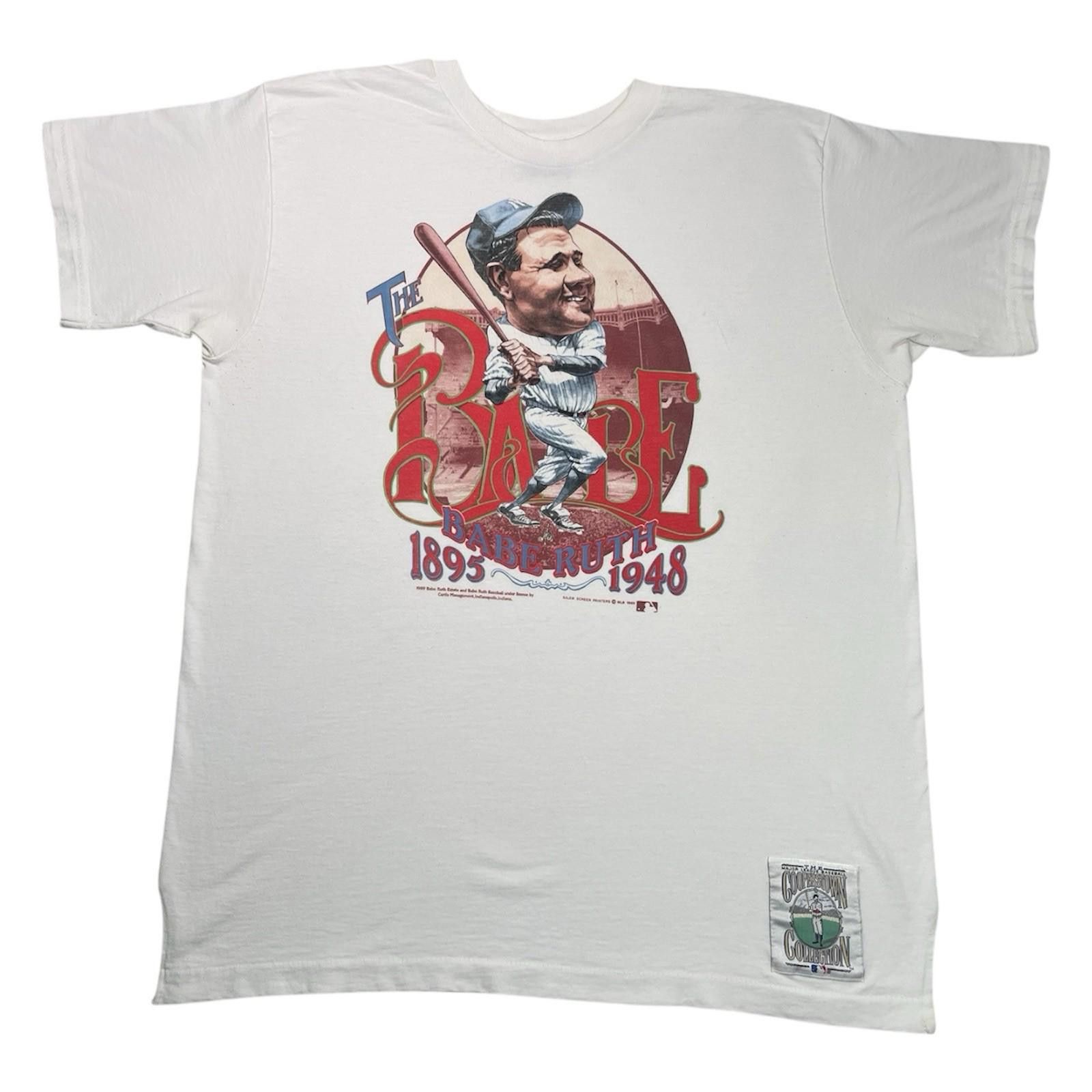 Salem Sportswear 1989 Babe Ruth Cooperstown Collection Baseball T-Shirt XL Size US XL / EU 56 / 4 - 1 Thumbnail