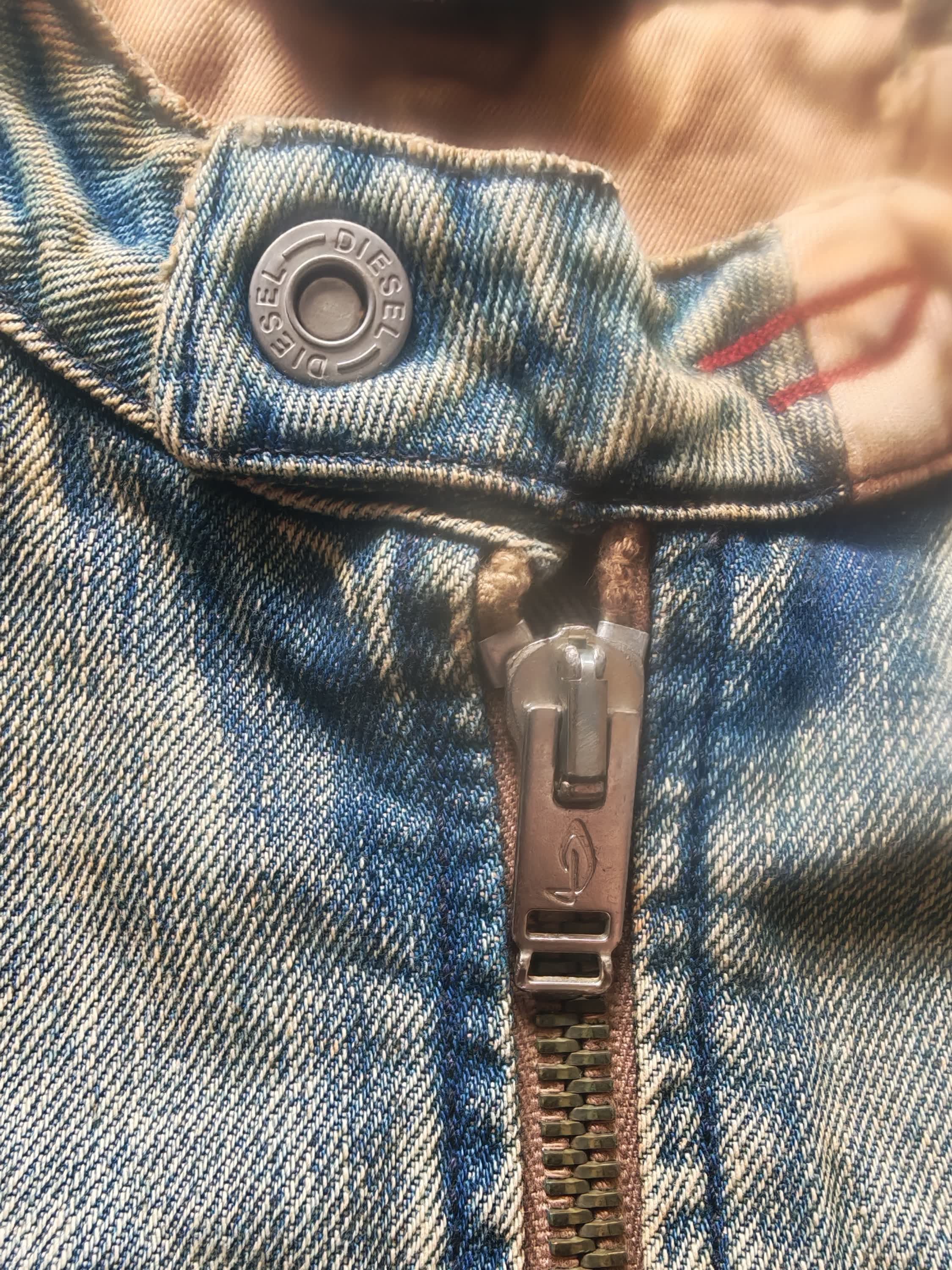 Diesel Diesel Made In Italy Denim Biker Jacket Vintage Y2K Size US S / EU 44-46 / 1 - 4 Thumbnail