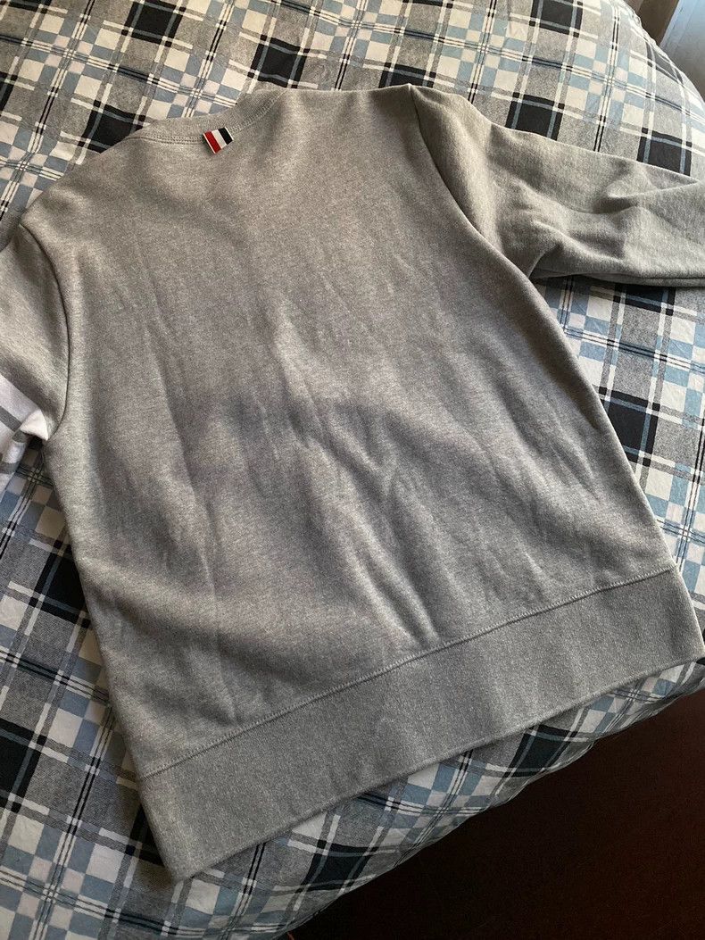 Thom Browne Thom browne Classic sports four-bar round-neck pullover swe Size US L / EU 52-54 / 3 - 7 Thumbnail