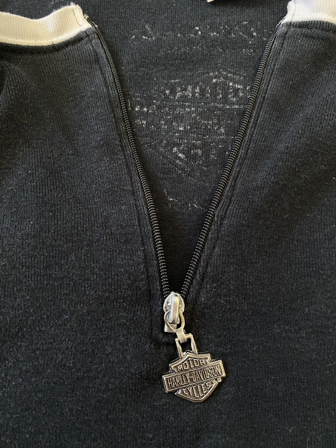 Harley Davidson Crazy Y2K Harley Davidson Half zip Tank Top Size XL / US 12-14 / IT 48-50 - 10 Thumbnail