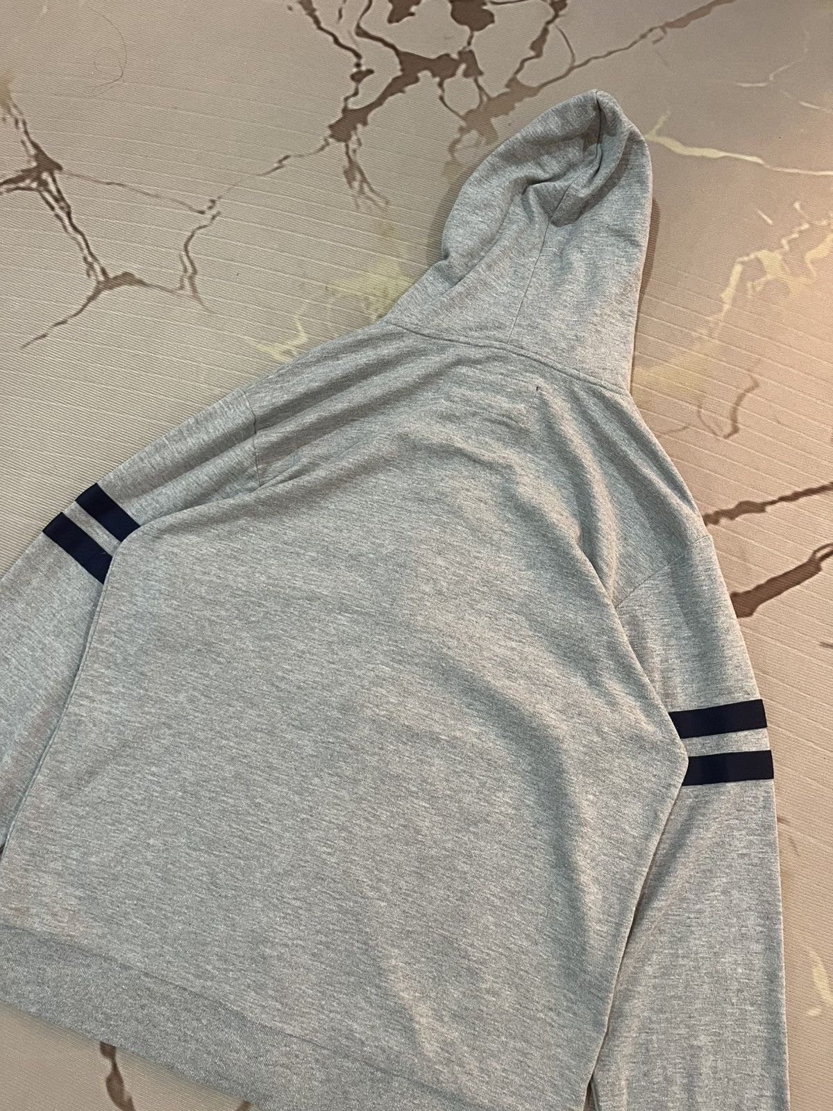 Japanese Brand Nota Bene Stripe Sleeve Button Hoodie Japan Size US M / EU 48-50 / 2 - 11 Thumbnail