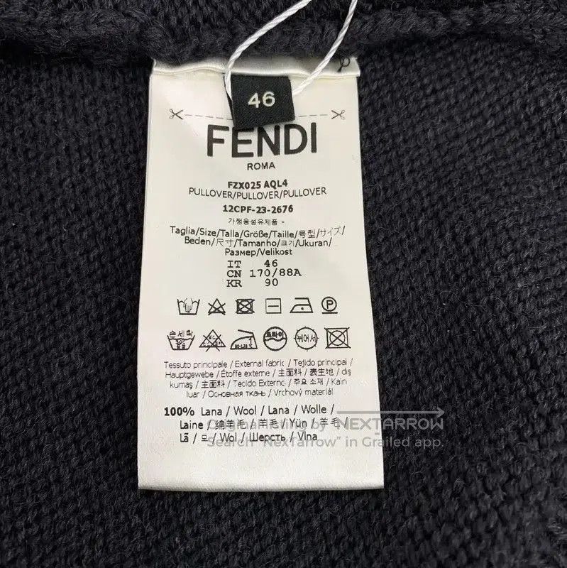 Fendi Fendi Color Block Wool Knit Sweater for Men . Size US S / EU 44-46 / 1 - 7 Thumbnail