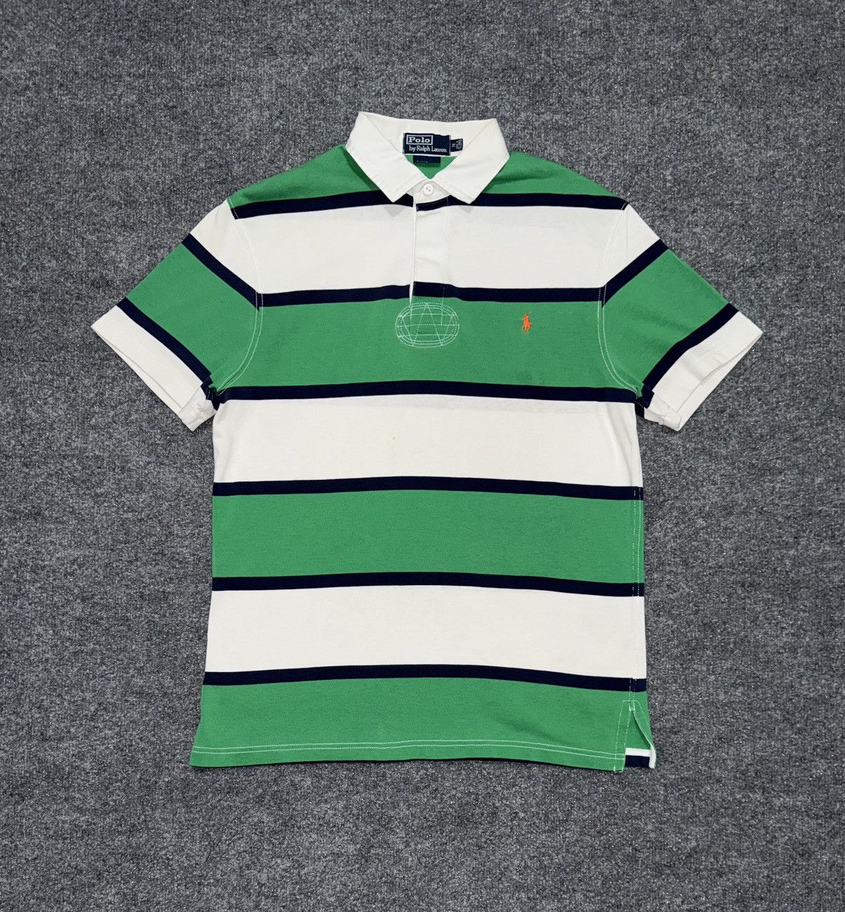 Vintage Polo Ralph Lauren Striped Rugby Shirt Medium