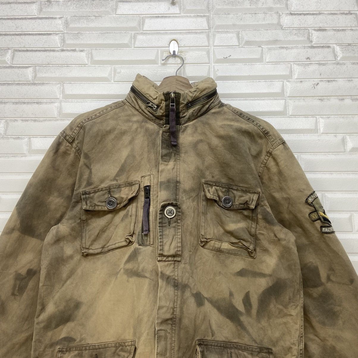 Japanese Brand Knowrey Sacred Stitch New York Camouflage Army Field Jacket Size US S / EU 44-46 / 1 - 4 Thumbnail
