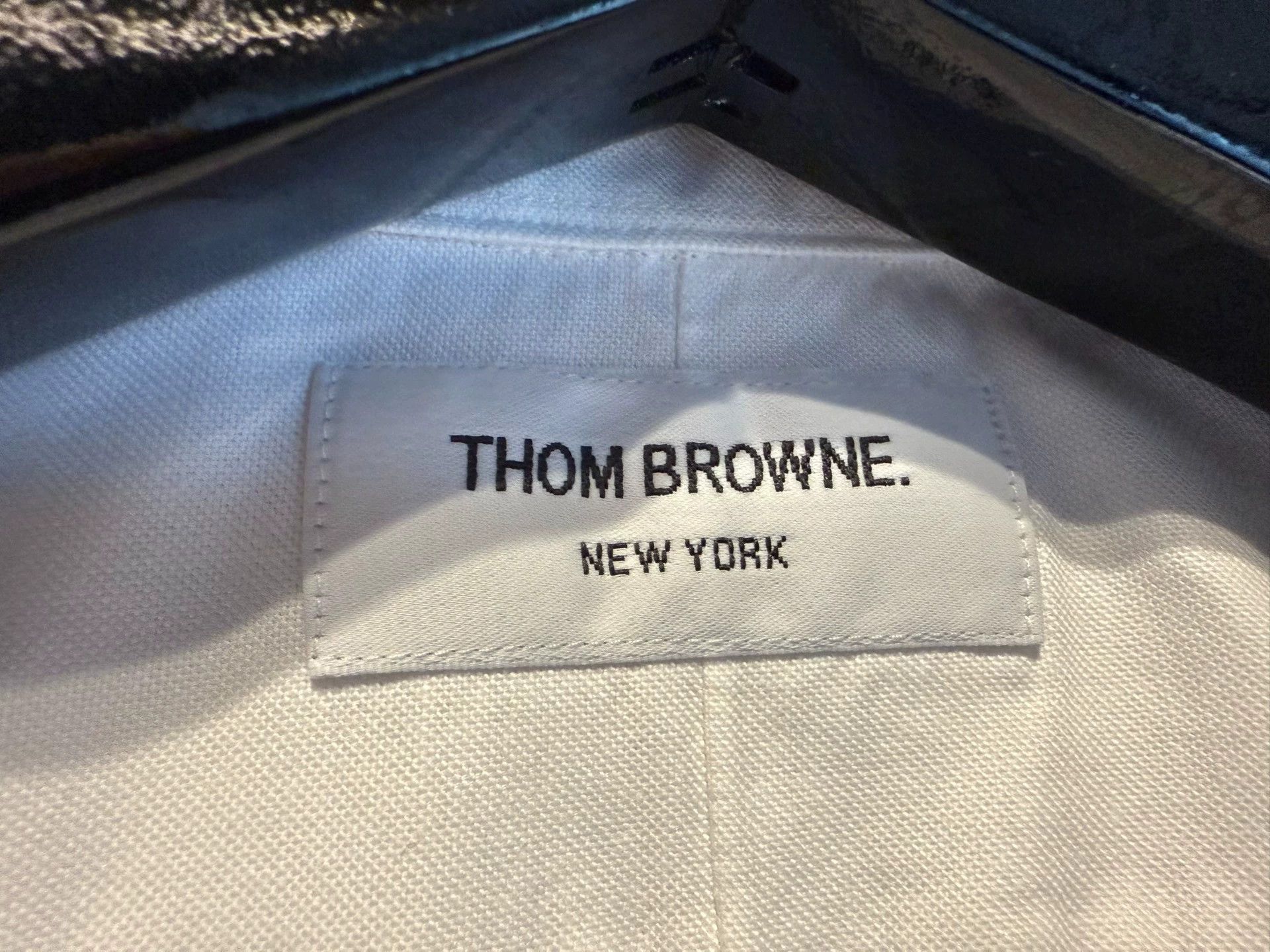 Thom Browne Thom Browne Rare Tricolor Strap Pocket Shirt White Size2 Size US M / EU 48-50 / 2 - 3 Thumbnail