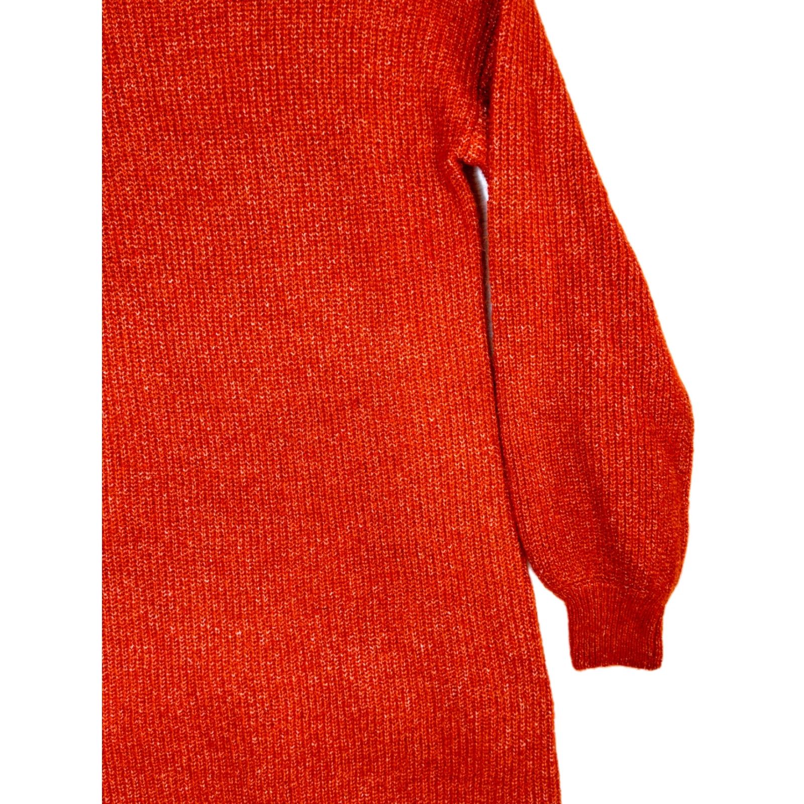 Vintage Cupcakes & Cashmere Women's Sweater Burnt Orange Knit Mock-Neck S OS Pullover Casual Size S / US 4 / IT 40 - 6 Thumbnail