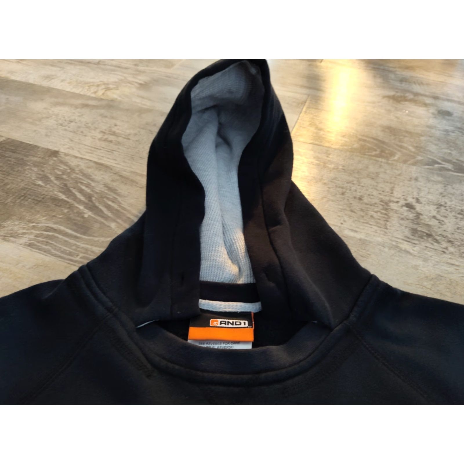 Vintage VINTAGE AND1 Hoodie Mens Medium Black Basketball Pullover 3D Logo 90s Hip Hop All Seasons Size US M / EU 48-50 / 2 - 6 Thumbnail