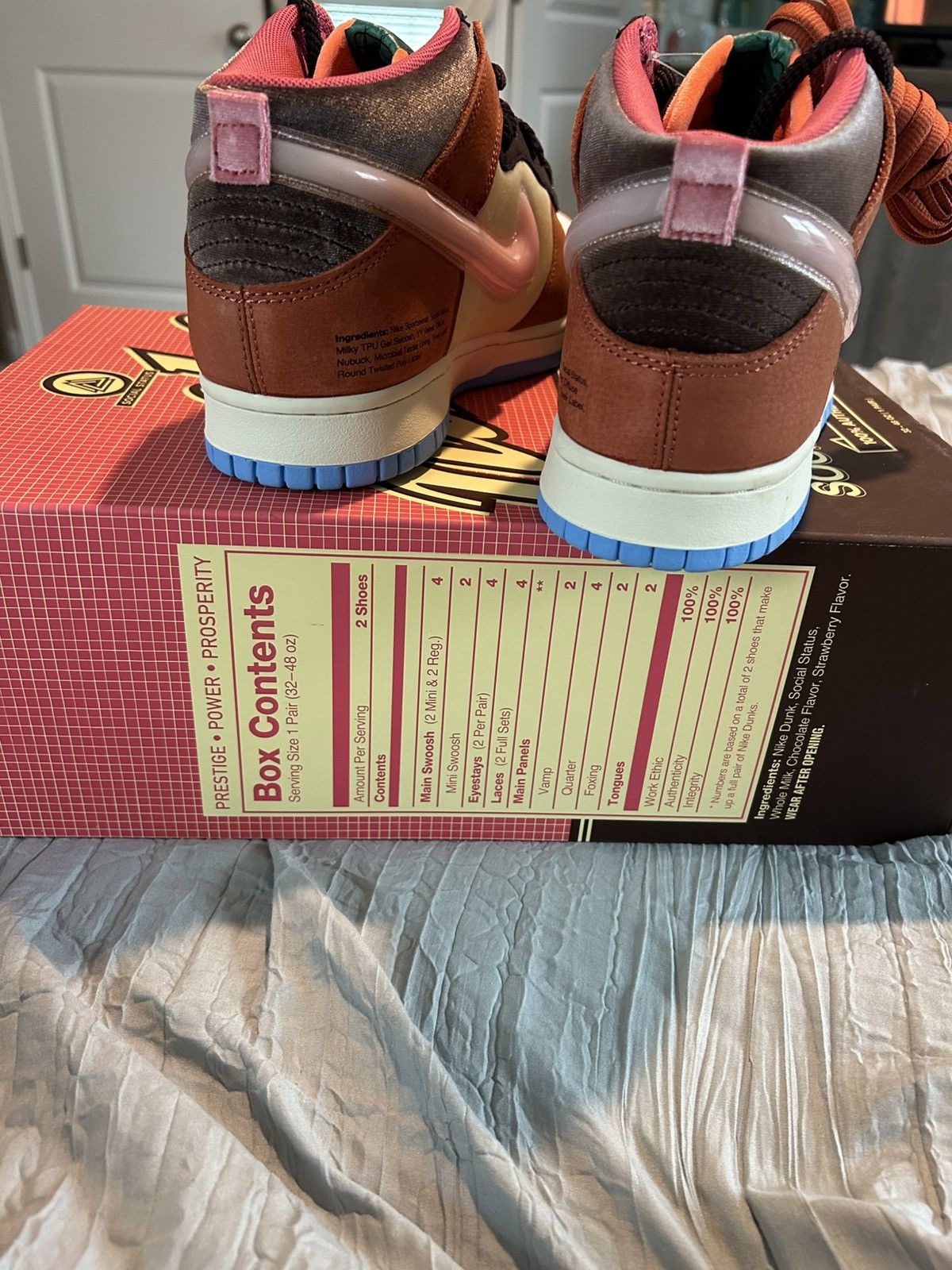 Jordan Brand × Nike × Social Status Nike dunk x Social Status Chocolate Milk Size US 10.5 / EU 43-44 - 7 Thumbnail