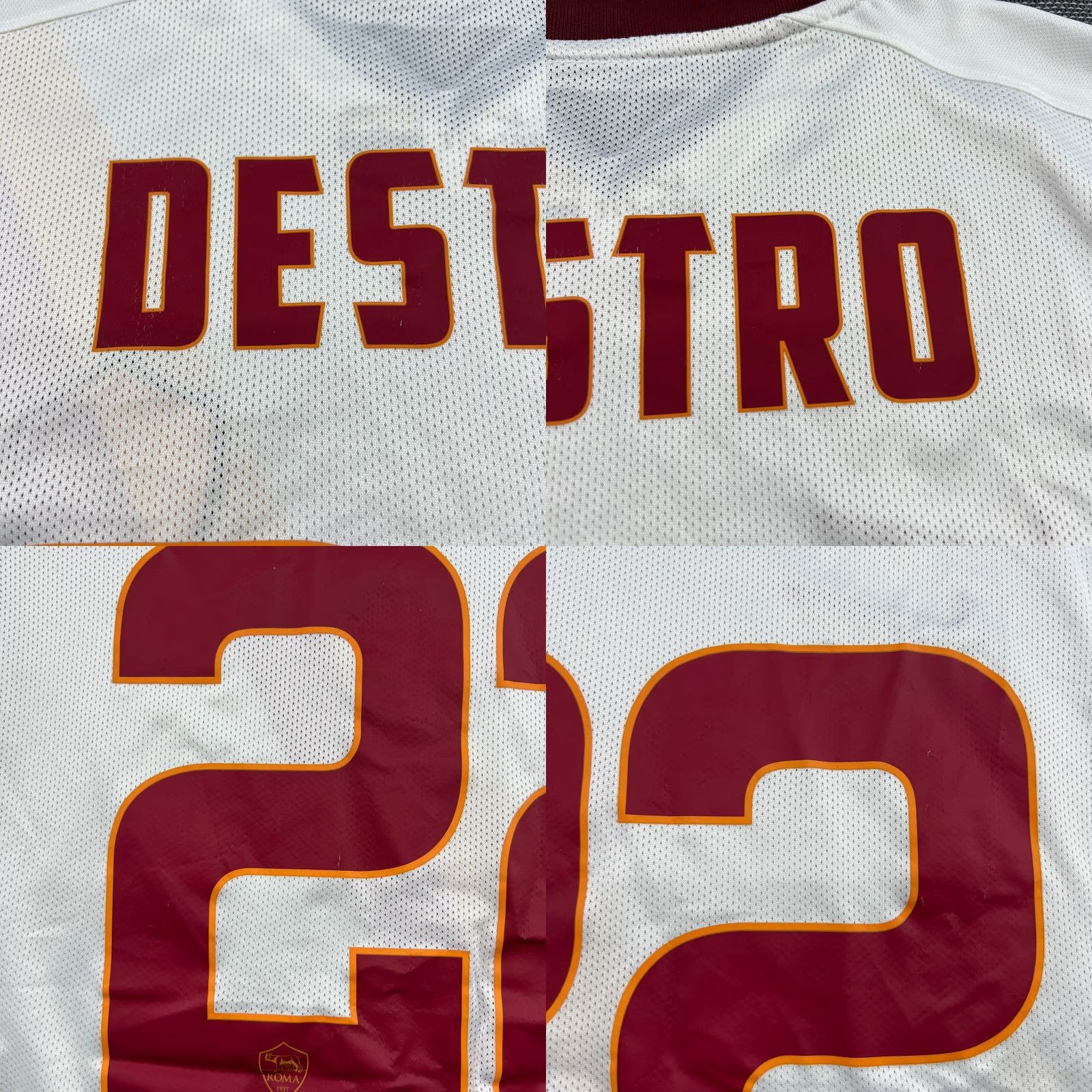 Nike Nike Roma 2014 2015 Away Destro #22 Player Issue Football Jersey Mens Large White T-Shirt Jerseys Mens L White Nike Size US L / EU 52-54 / 3 - 8 Thumbnail