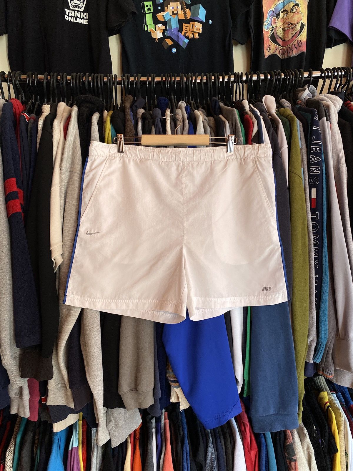 Nike VINTAGE NIKE WHITE SHORTS Y2k Size US 34 / EU 50 - 1 Thumbnail