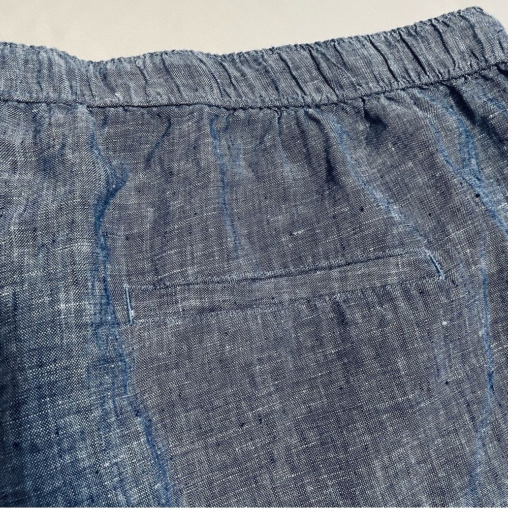 Elie Tahari NWT New Tahari 100% Linen Blue Shorts Size 3X Size 42" / US 20 - 7 Thumbnail