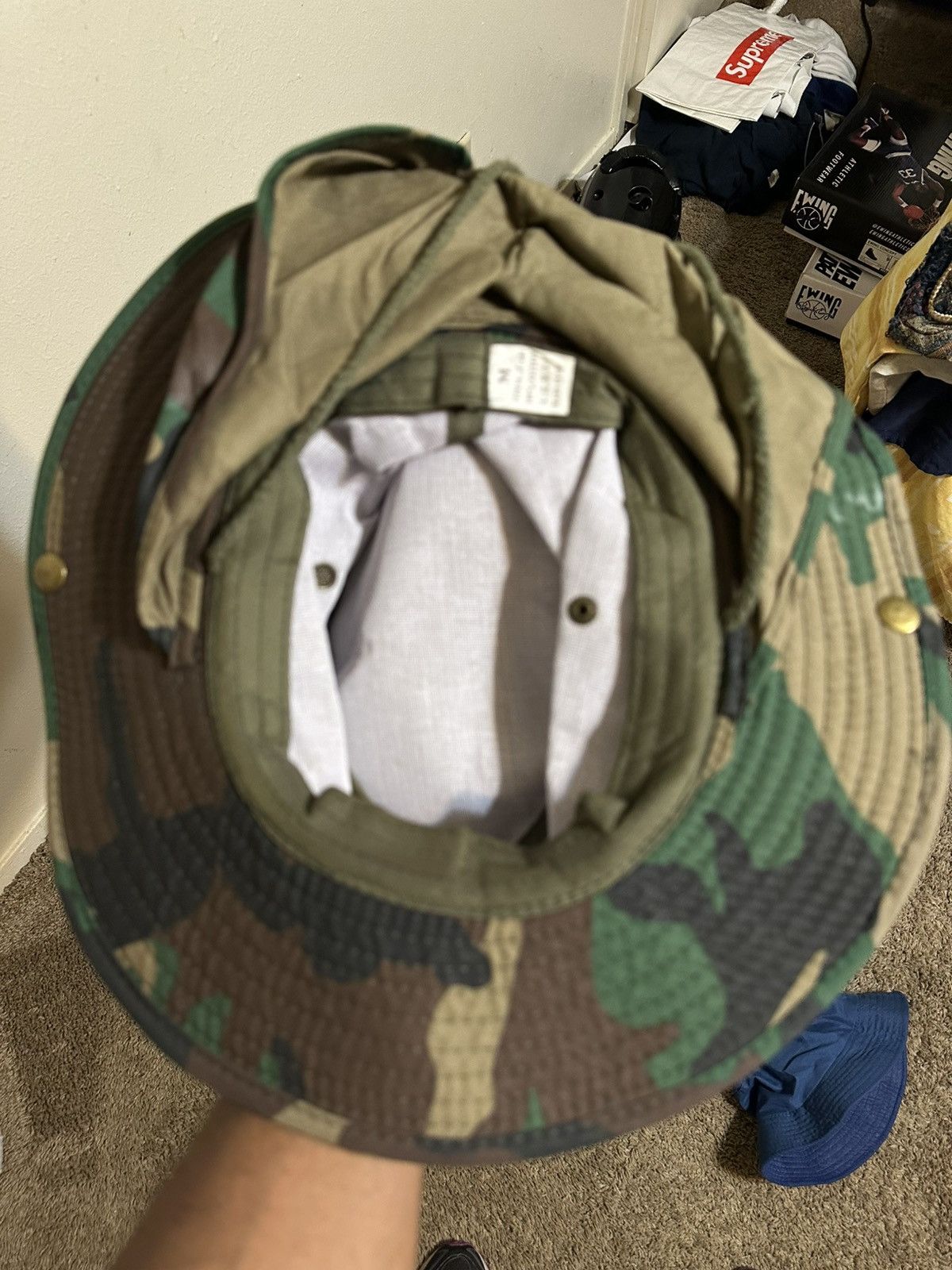 Anti Social Social Club × Vintage Vintage Usps mailman “camouflage” bucket hat 90s Size ONE SIZE - 6 Thumbnail