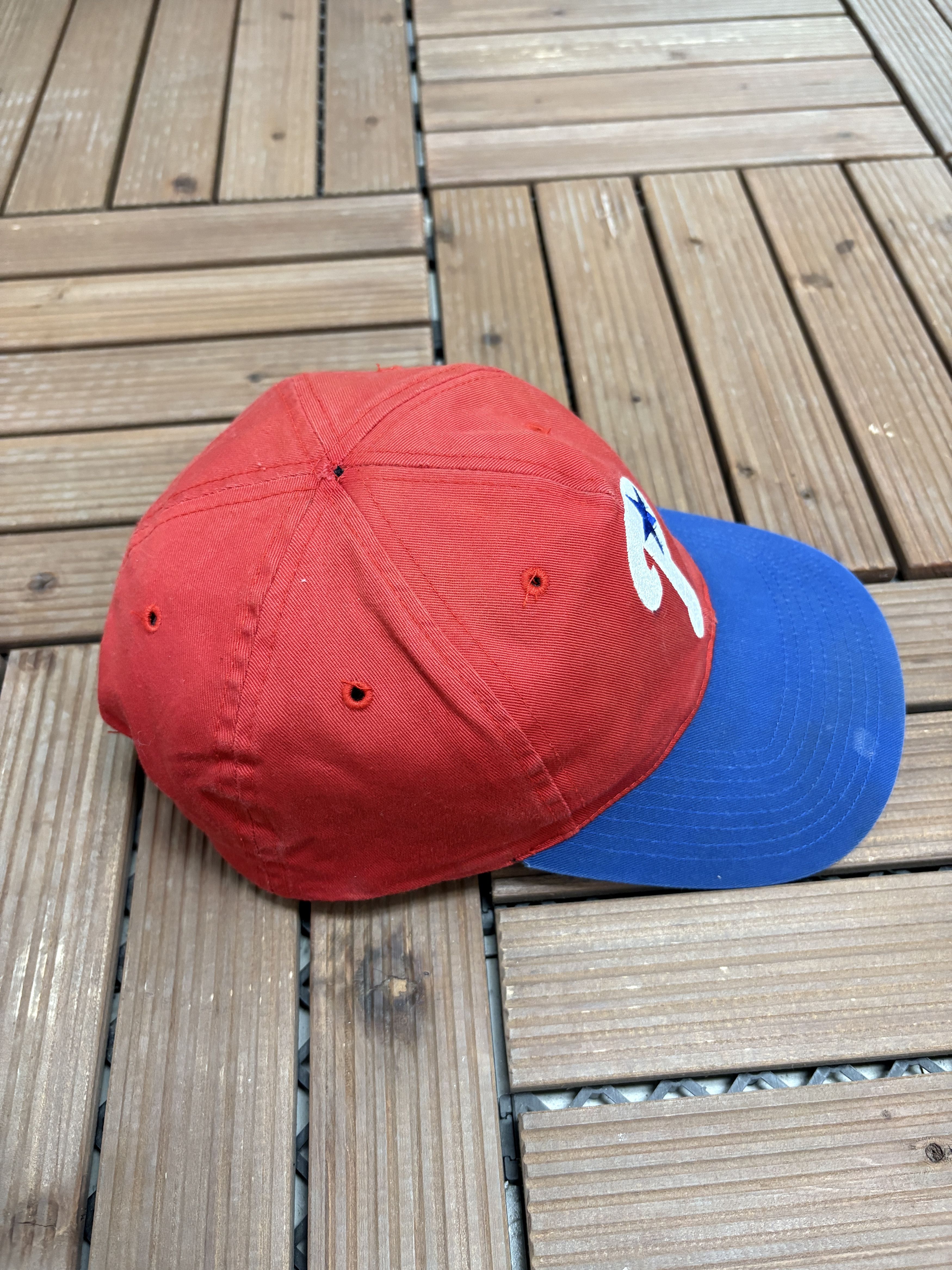 Vintage Philadelphia Phillies Vintage Red Snap Back Hat Cap Size ONE SIZE - 4 Thumbnail