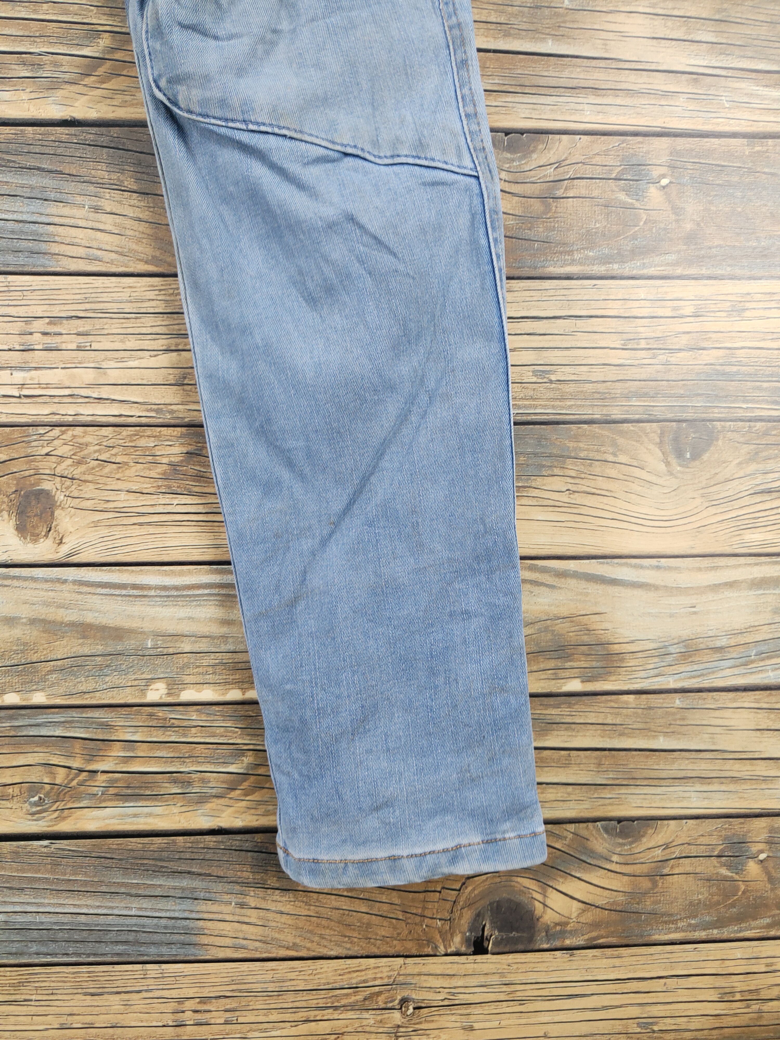 Japanese Brand I'z Frontier Blue Distressed Ripped Jeans #W2091 Size US 32 / EU 48 - 8 Thumbnail