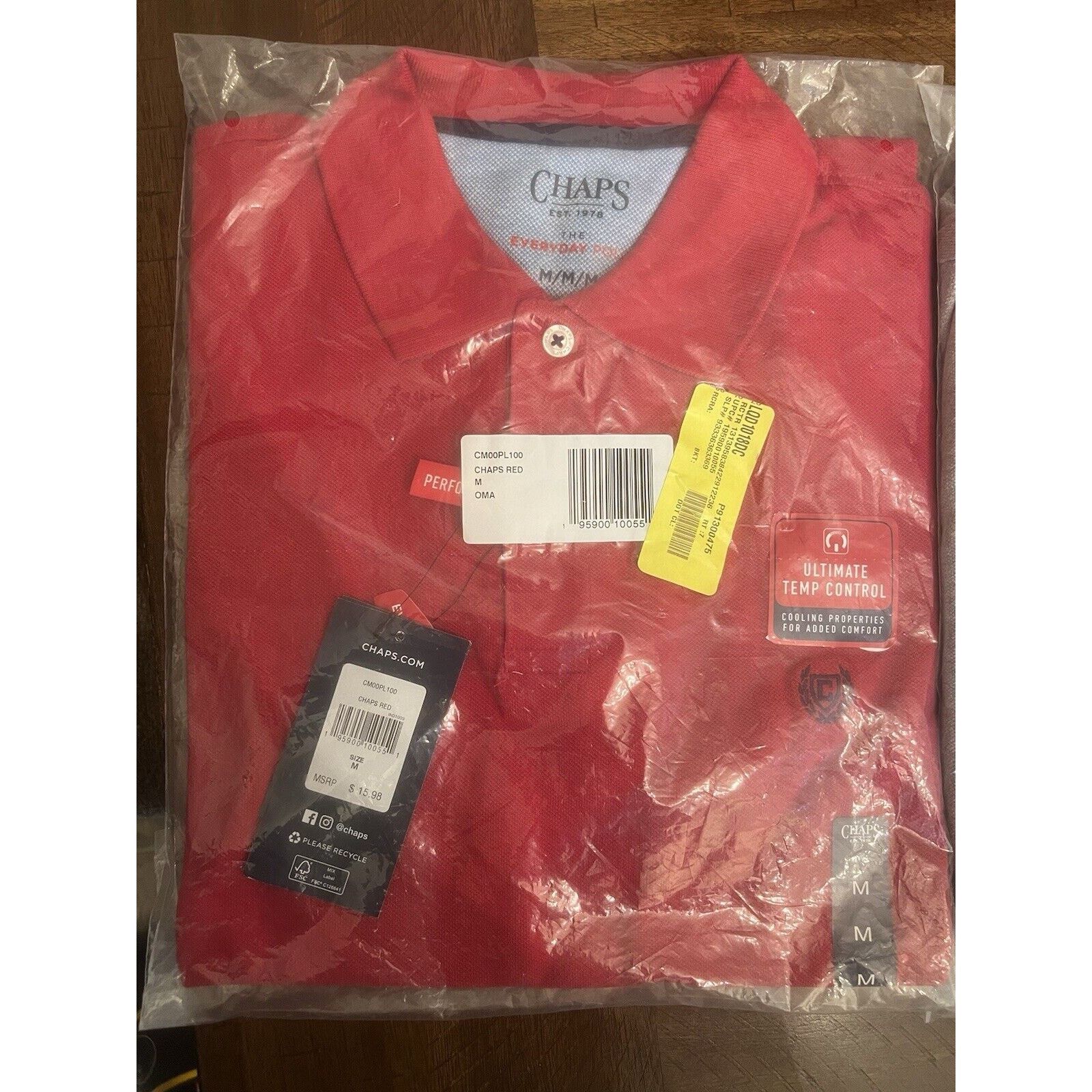 Chaps CHAPS POLO GOLF SHIRT MENS RED & GRAY MEDIUM LOT OF 2 Size US M / EU 48-50 / 2 - 8 Thumbnail