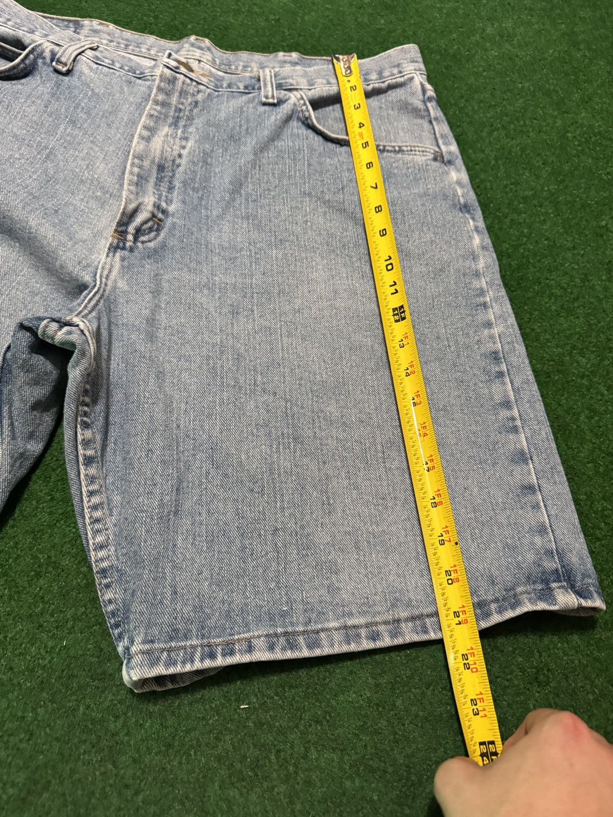 Wrangler Y2K Wranger Light Wash Jorts Baggy Grunge Denim Shorts Size US 38 / EU 54 - 8 Thumbnail