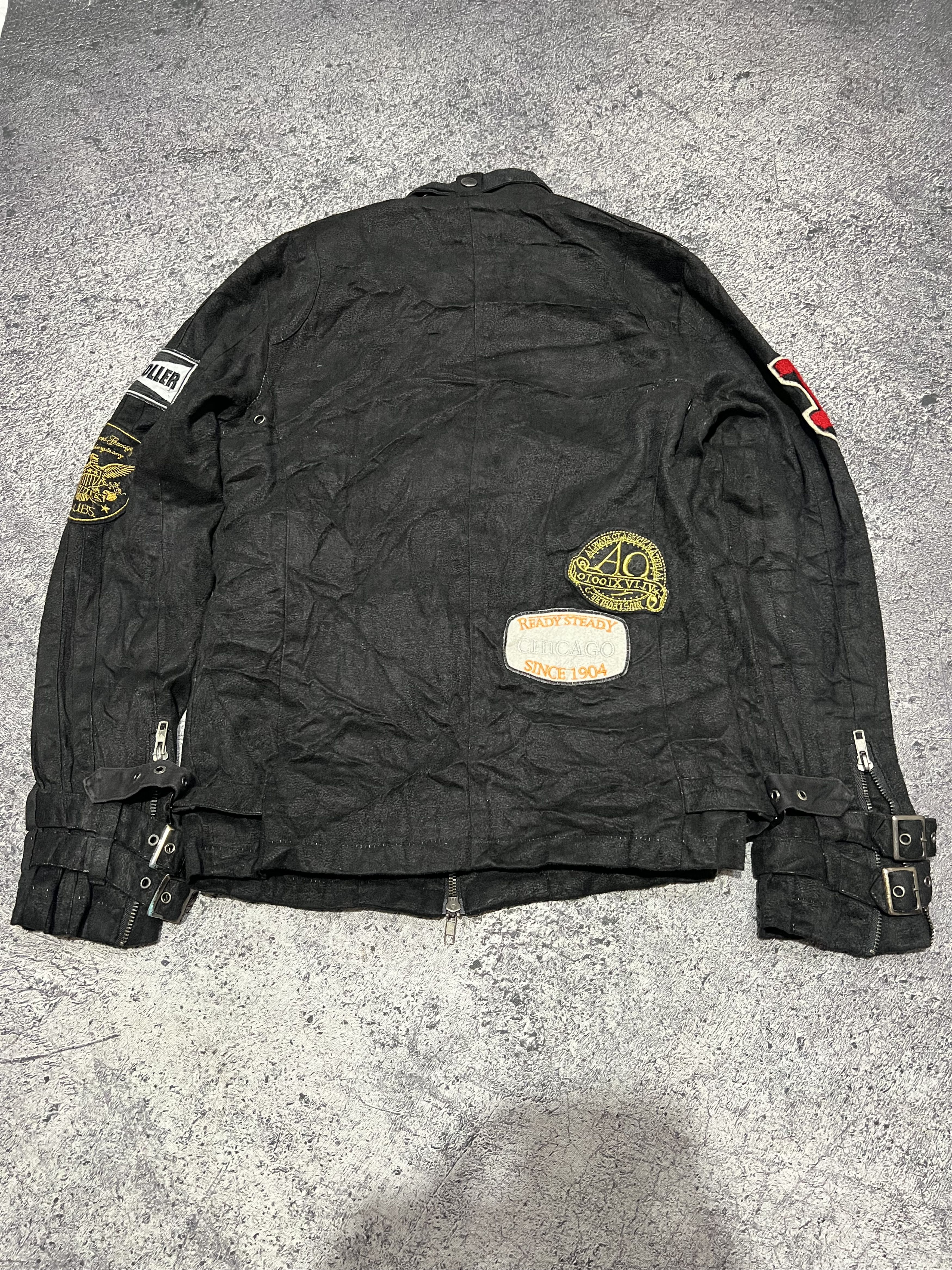 Japanese Brand 2000s Japanese Archive Ifsixwasnine Punk Biker Moleskin y2k Size US M / EU 48-50 / 2 - 2 Thumbnail