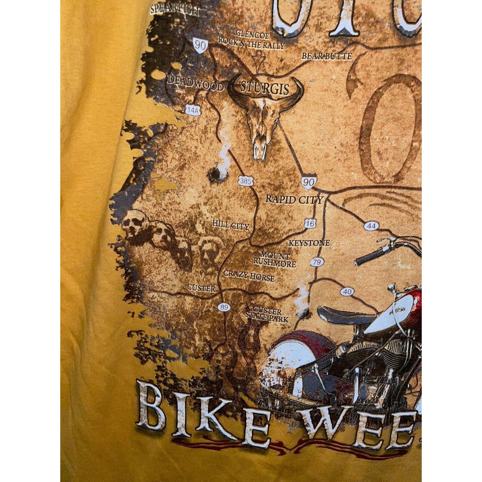 Vintage Vintage Sturgis Bike Week Shirt Motorcycle Map Tee L Large Size US L / EU 52-54 / 3 - 5 Thumbnail