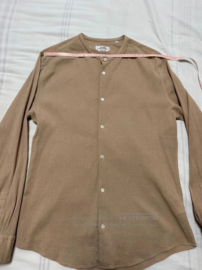 Hermes Beige Casual Button.