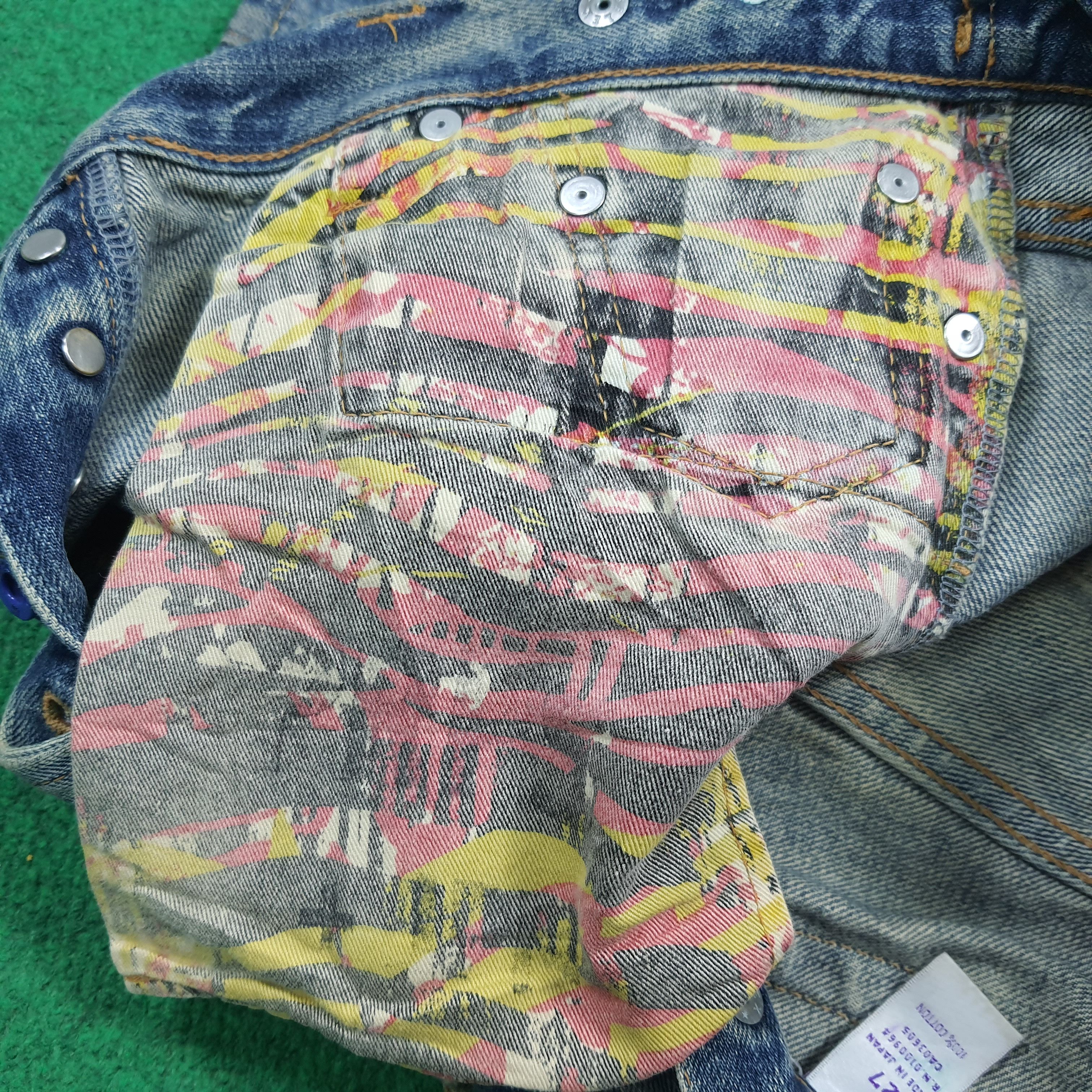 Prps Vintage Prps Made in Japan Painted Distressed Denim E1N38 Size US 33 - 9 Thumbnail