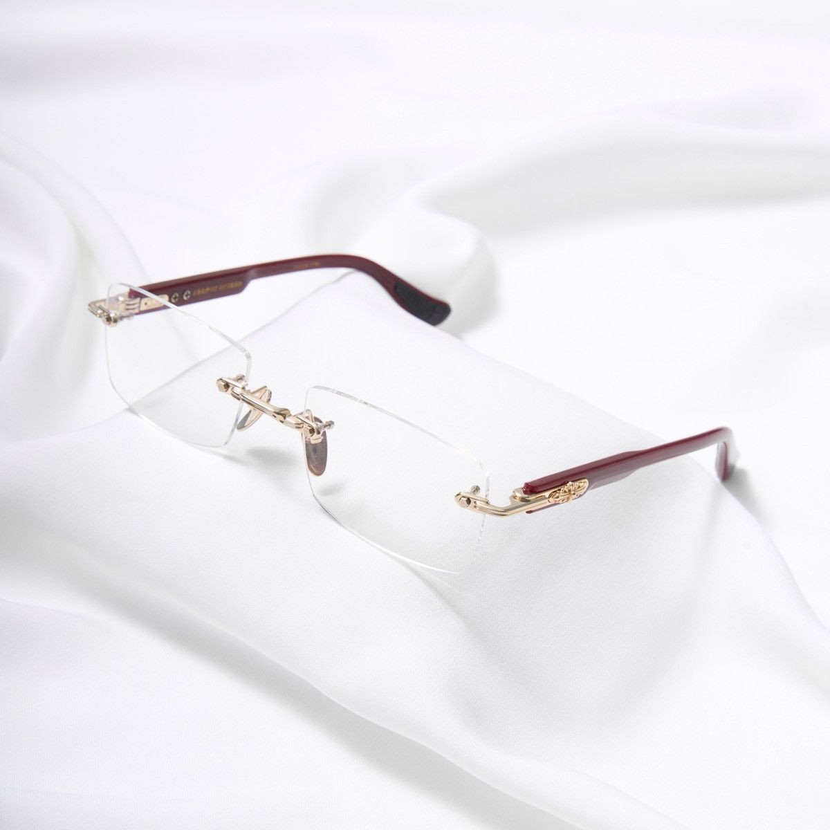 Chrome Hearts CHROME HEARTS DEEP II GOLD PLATED BORDELLO GLASSES Size ONE SIZE - 1 Thumbnail