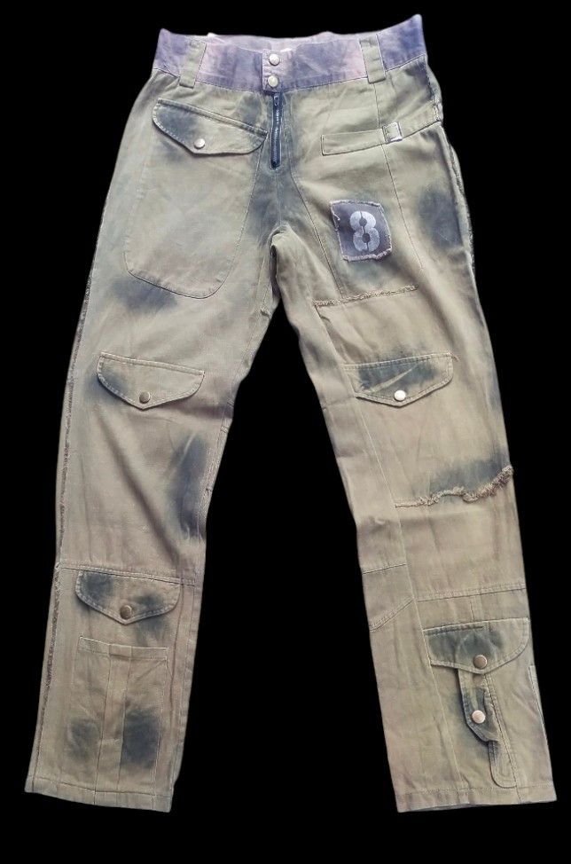 Japanese Brand Order Plus Cargo Distressed Pants Size US 34 / EU 50 - 2 Thumbnail