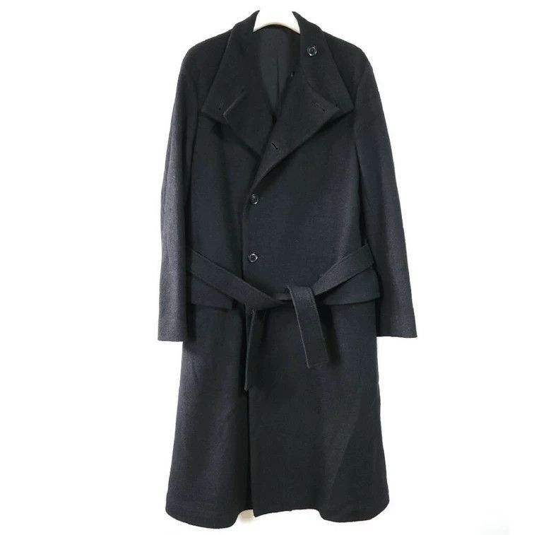 Yohji Yamamoto yohji yamamoto2015AW black wool coat-2505 Size US S / EU 44-46 / 1 - 2 Thumbnail