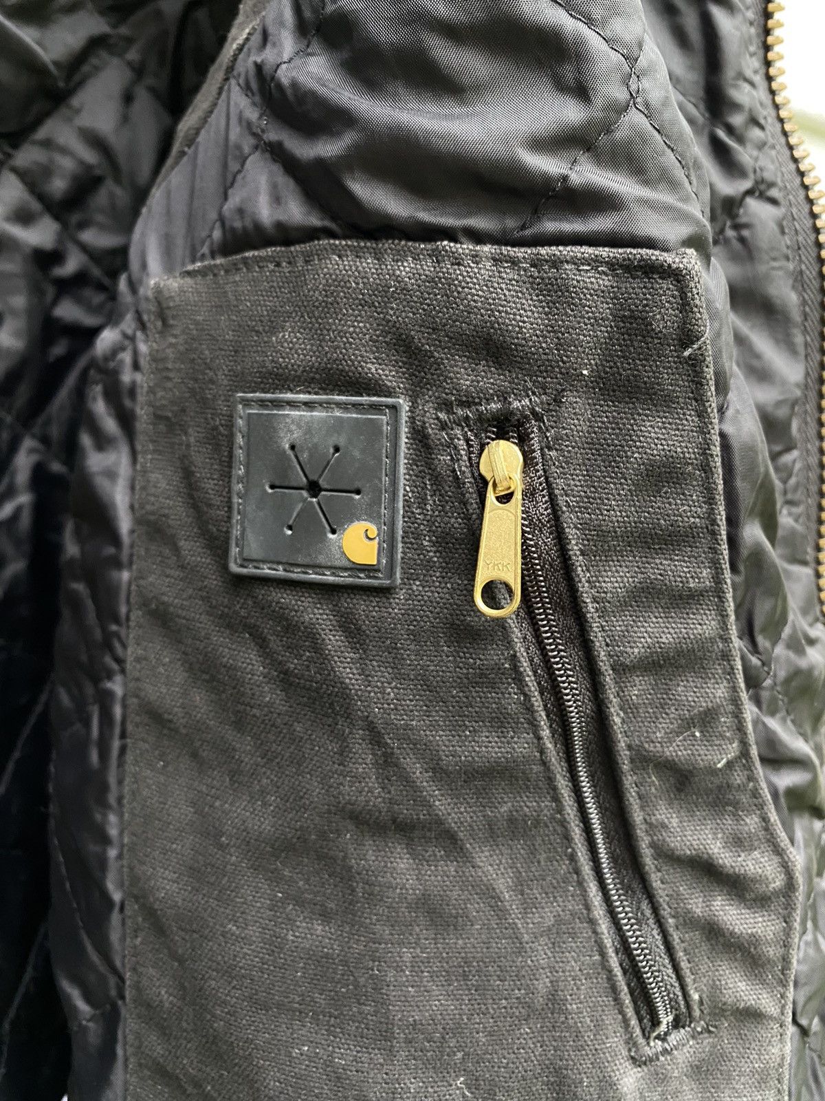 Carhartt × Vintage Carhartt Duck Canvas Sleeveless Thinsulate Hoodie Jacket Size US S / EU 44-46 / 1 - 8 Thumbnail