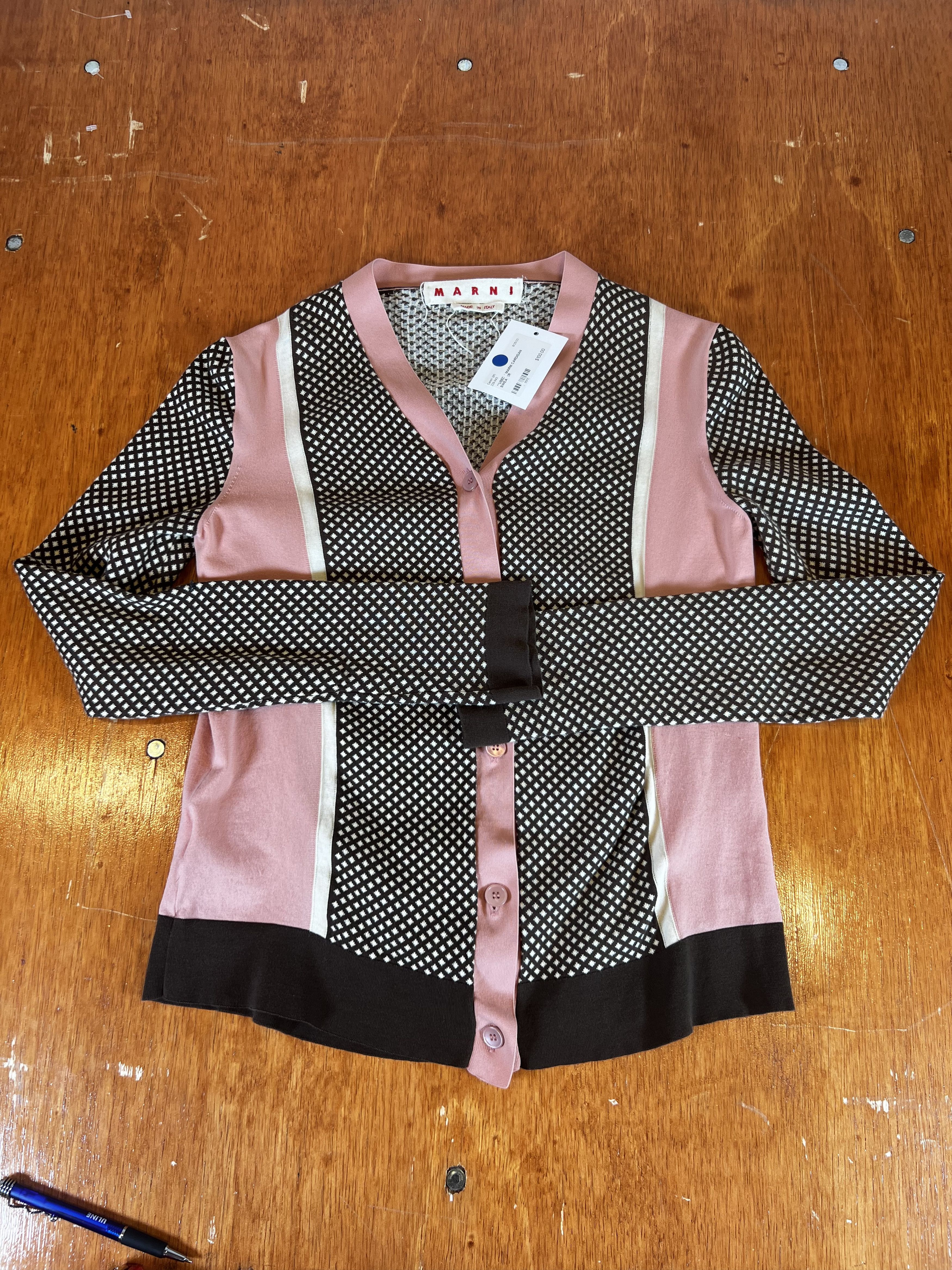 image of Used Marni Cardigan Sweater in Pink, Women's (Size Small)