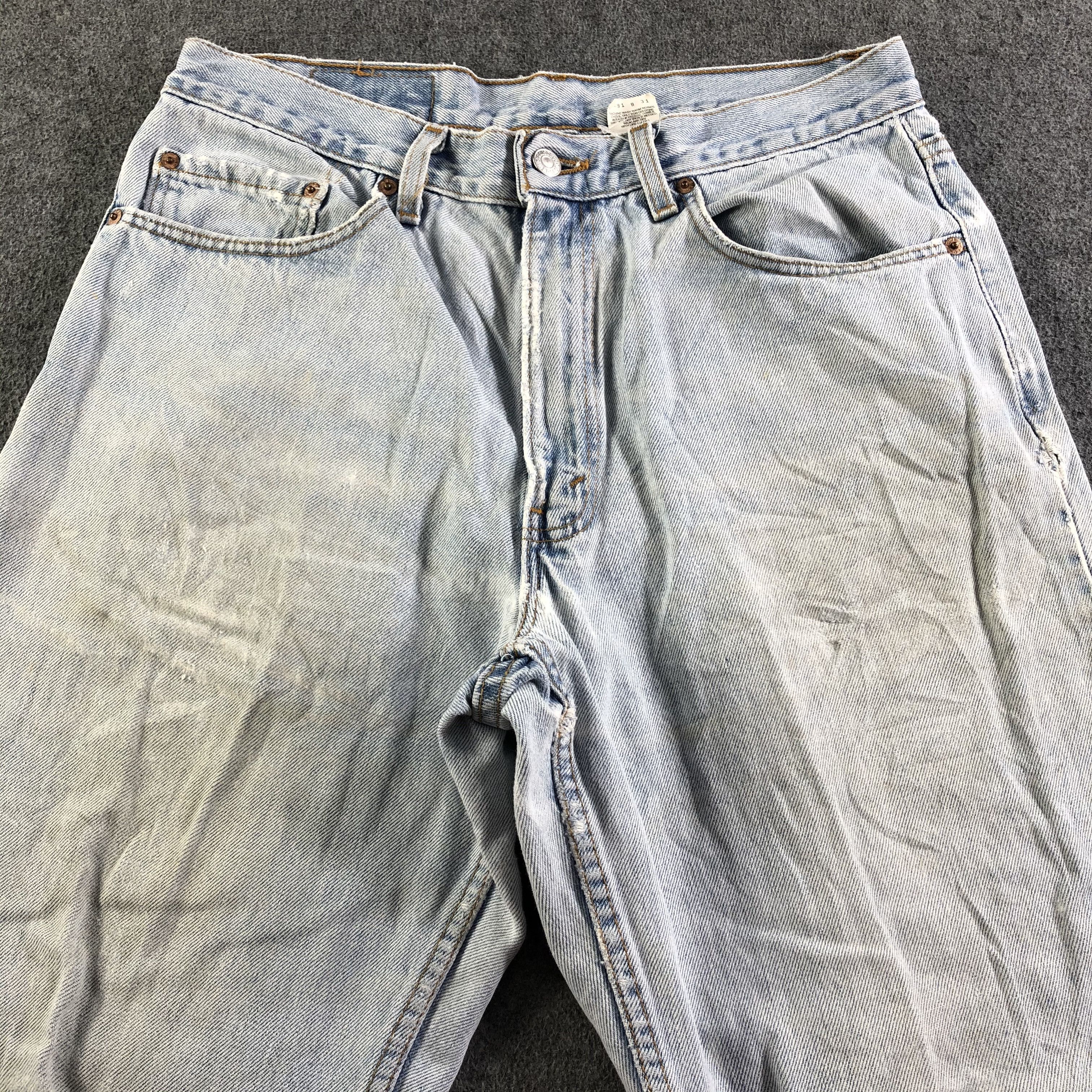 Levi's 90s Vintage Light Wash Levis 550 Jeans-J3697 Size US 33 - 3 Thumbnail