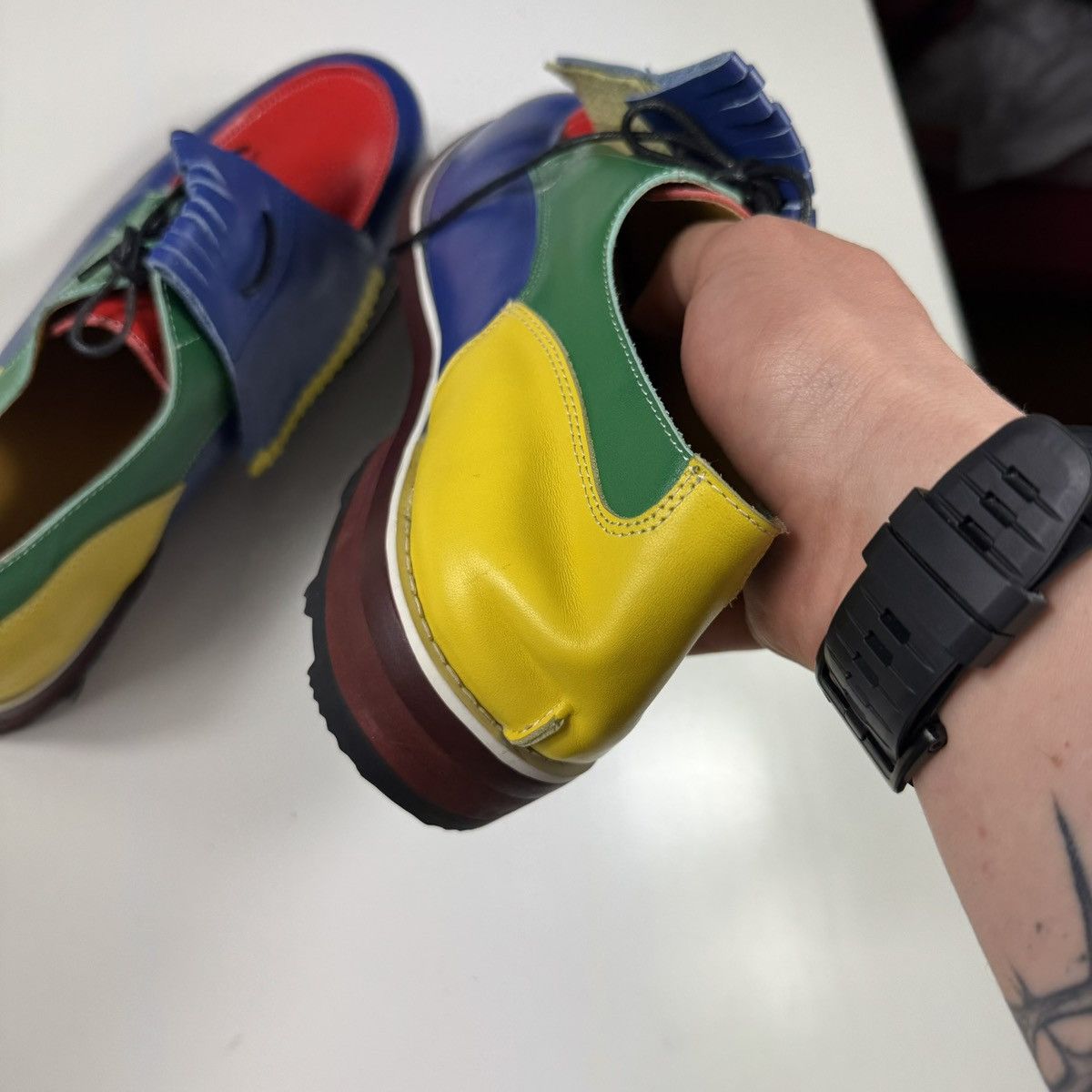 J.M. Weston RARE JM Weston Custom Made Multicolor Golf Derby Boots Shoes Size US 11 / EU 44 - 10 Thumbnail