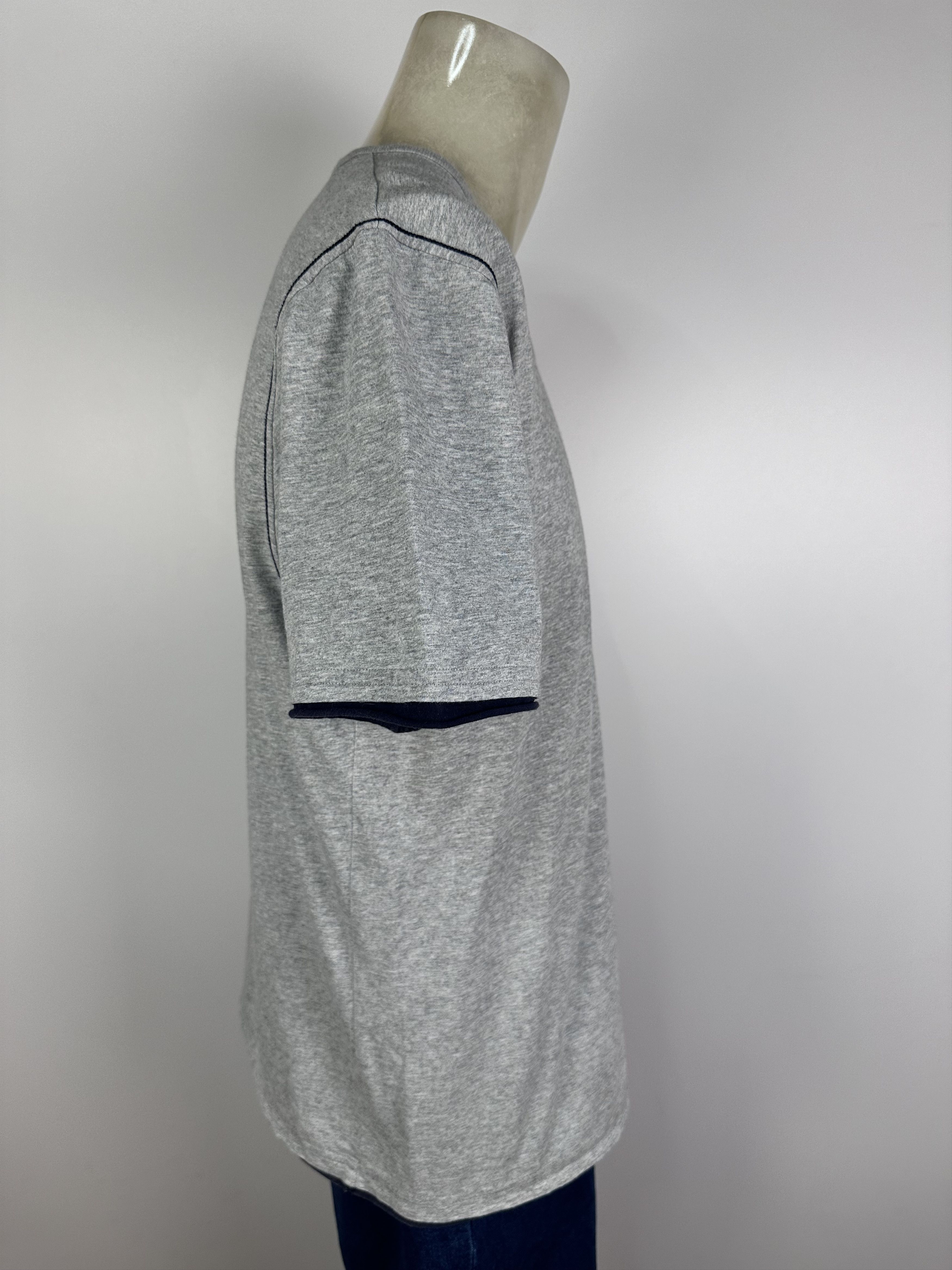 Vintage × Yves Saint Laurent Yves Saint Laurent T Shirt Logo Gray Blue Size L Mens Size US L / EU 52-54 / 3 - 8 Thumbnail