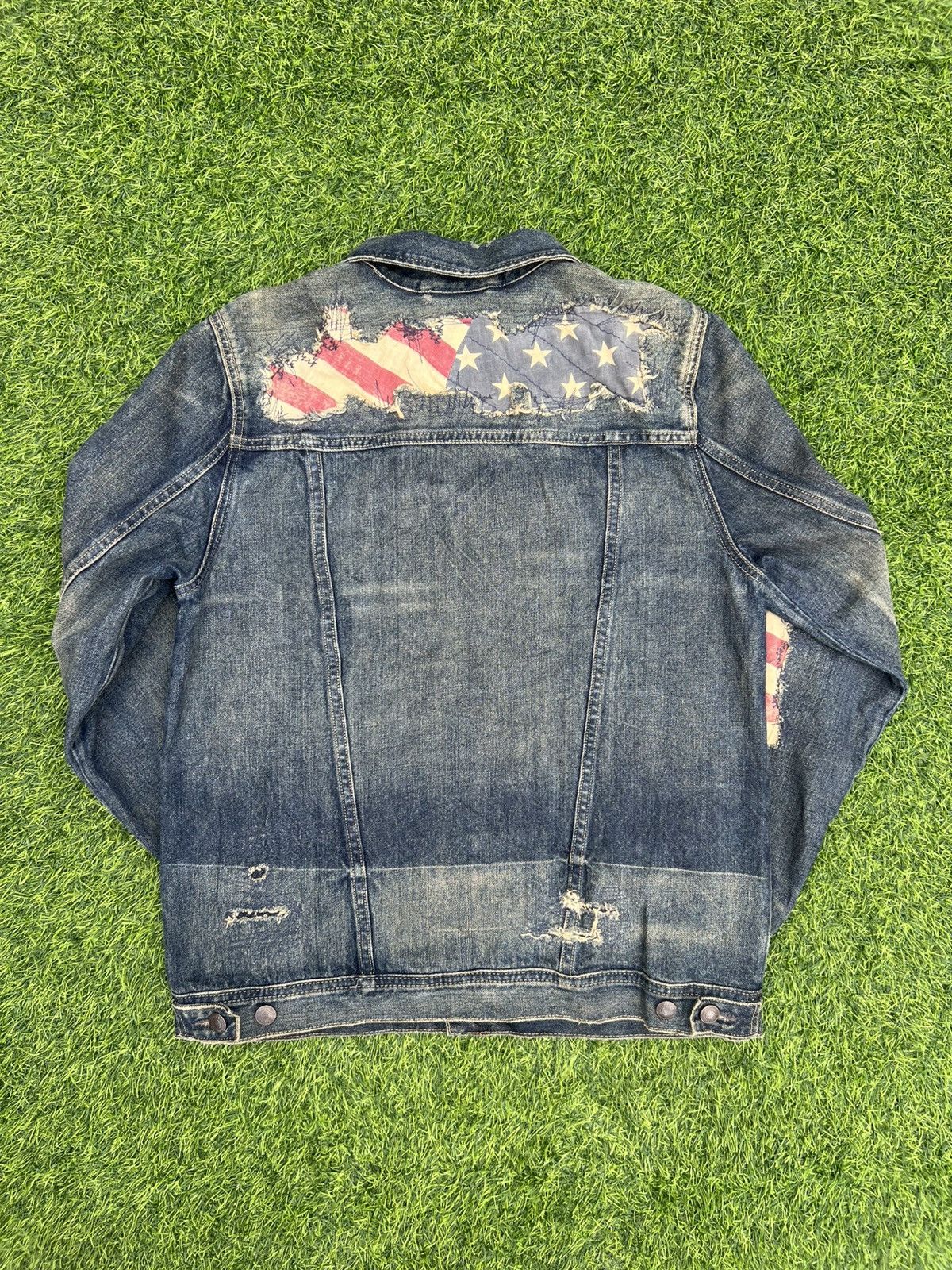 Polo Ralph Lauren Polo Ralph Lauren Distressed American 🇺🇸 Denim Trucker Jacket Size US M / EU 48-50 / 2 - 13 Thumbnail