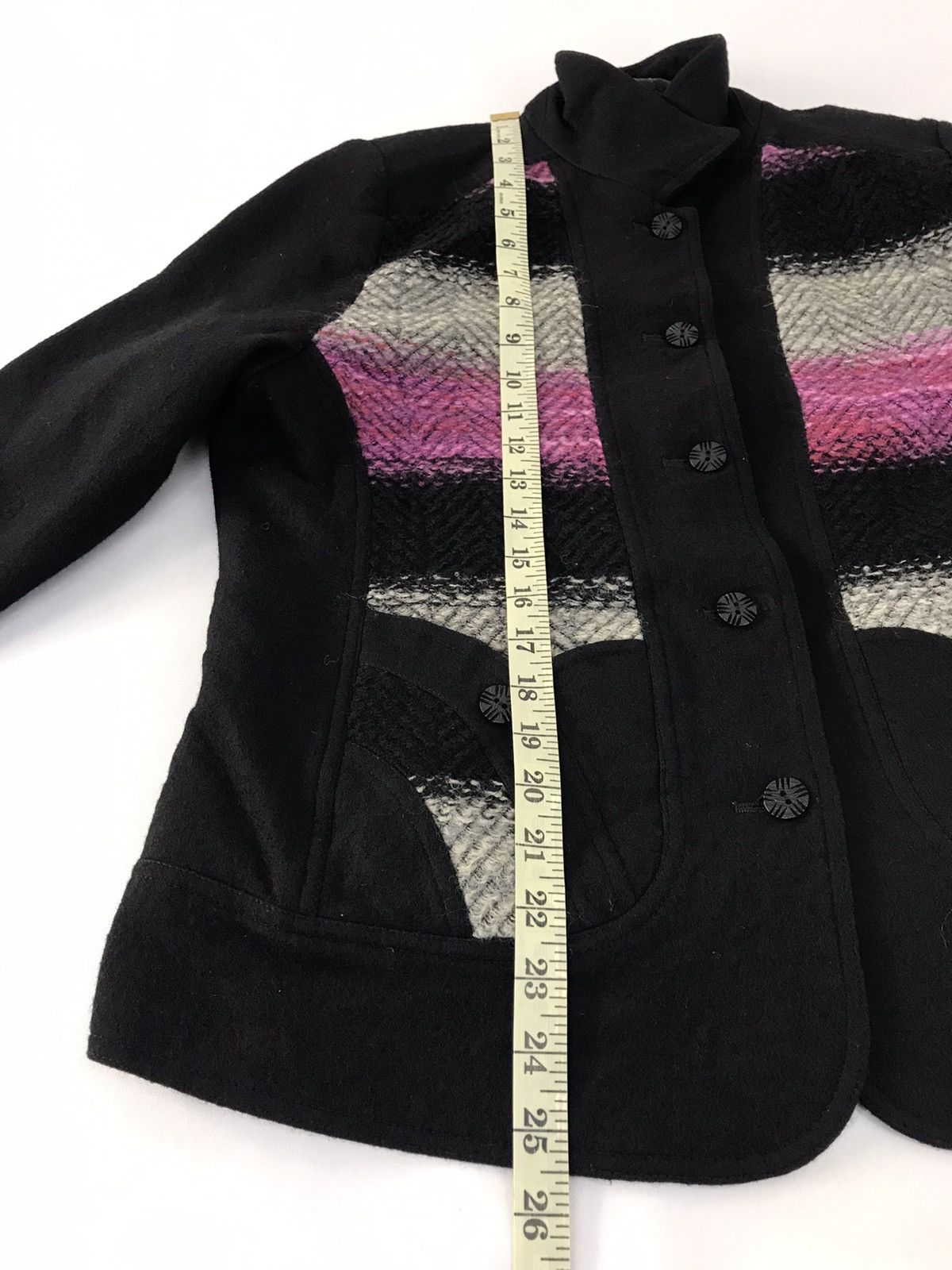 Vintage 90s Japanese Brand Coat Full Button Multicolour Design Size M / US 6-8 / IT 42-44 - 9 Thumbnail