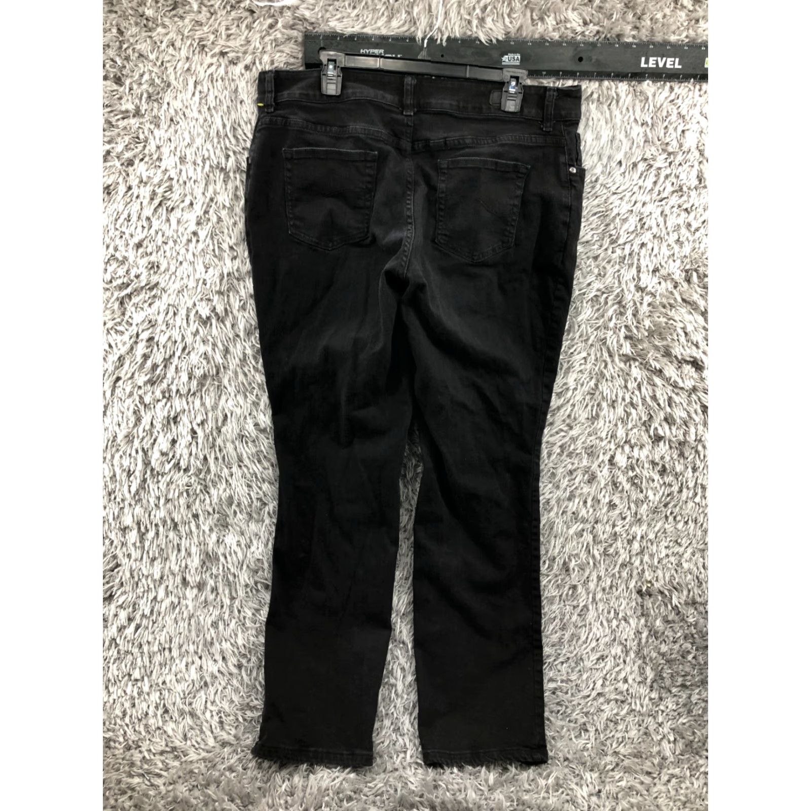 Lee Lee Jeans Plus Size 18W Womens Relaxed Straight Dark Wash Black Size 40" / US 18 - 5 Thumbnail