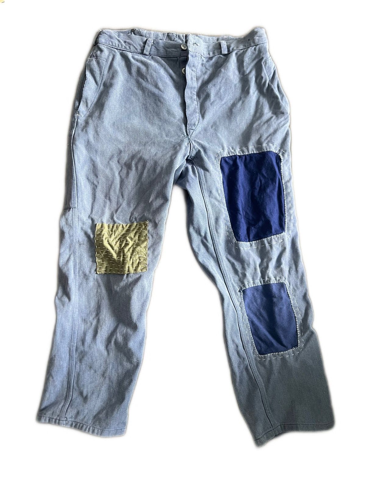 Vintage Vintage 50s France Work Wear Moleskin Pants Size US 36 / EU 52 - 1 Thumbnail