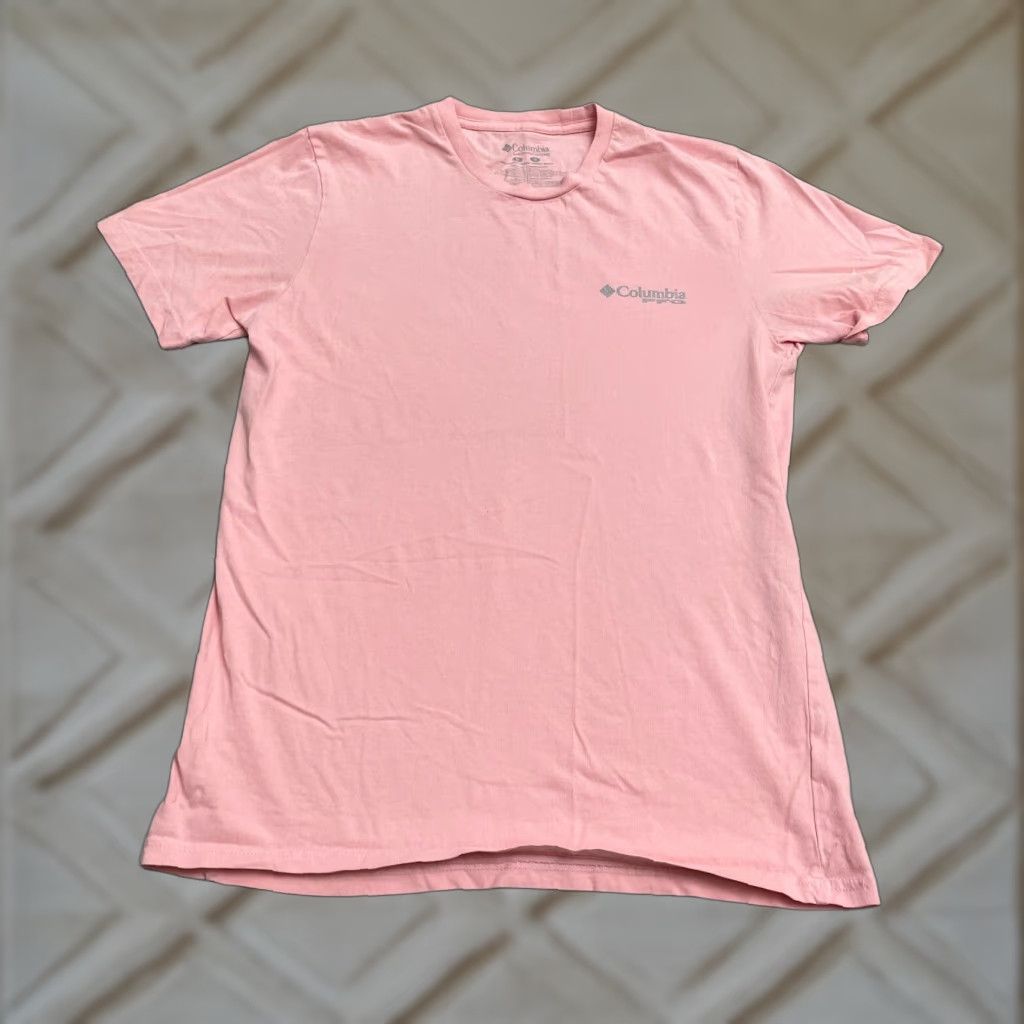 Pinko Columbia PFG Graphic T-Shirt Mens Medium Pink Crew Neck Short Sleeve Casual Tee Size US M / EU 48-50 / 2 - 1 Thumbnail