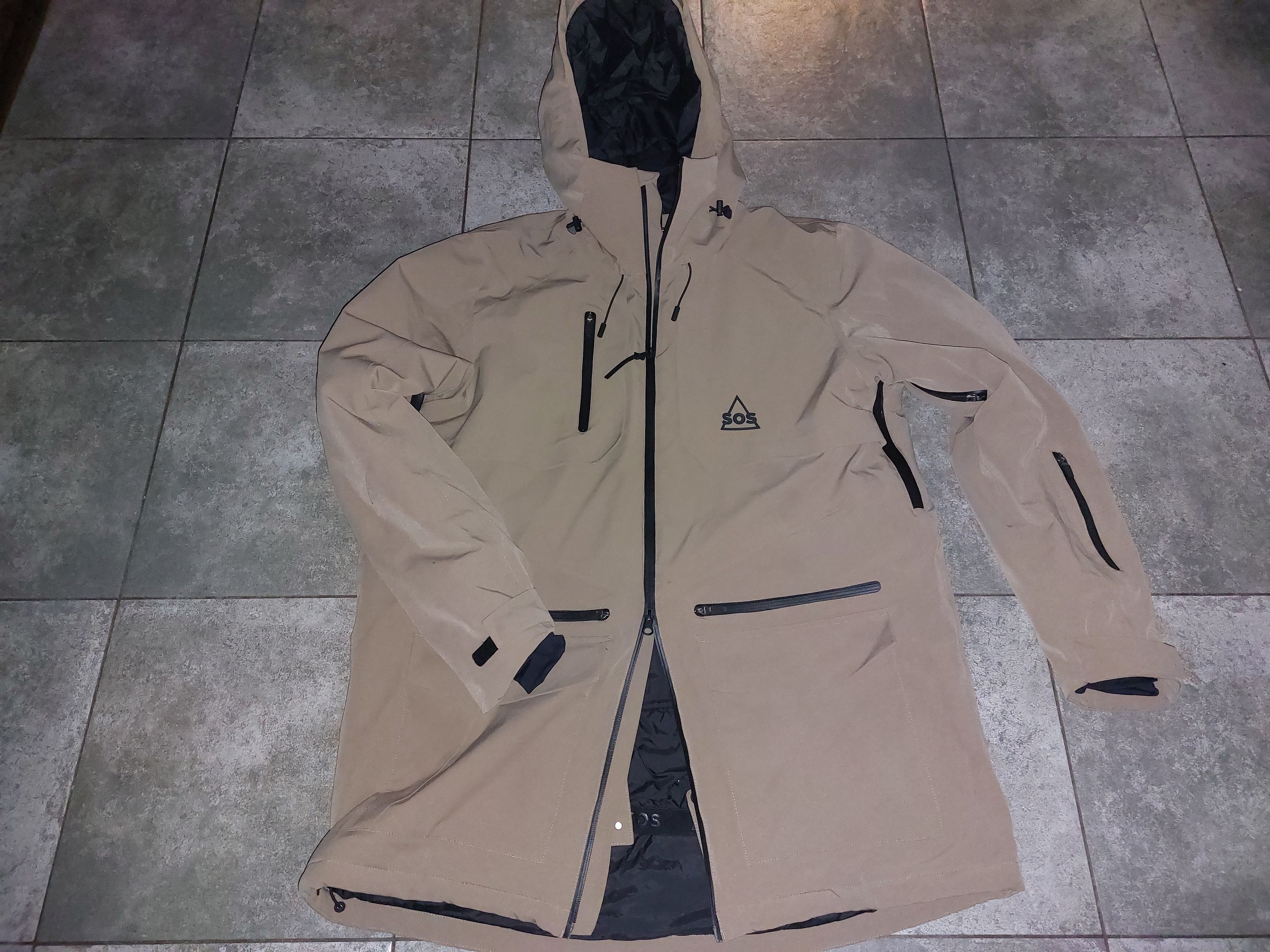 image of Sos Blacksnow Sos Save Our Snow Ski Jacket Size XL in Beige, Men's