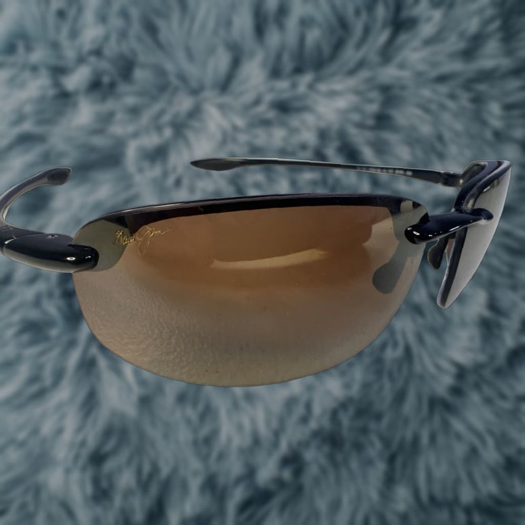 Maui Jim Maui Jim Ho'okipa MJ 407-02 Black Wrap Sunglasses FRAMES ONLY 64-15-130 Men's Sunglasses Wrap Black UV400 Polarized Acetate Plastic Size ONE SIZE - 1 Thumbnail