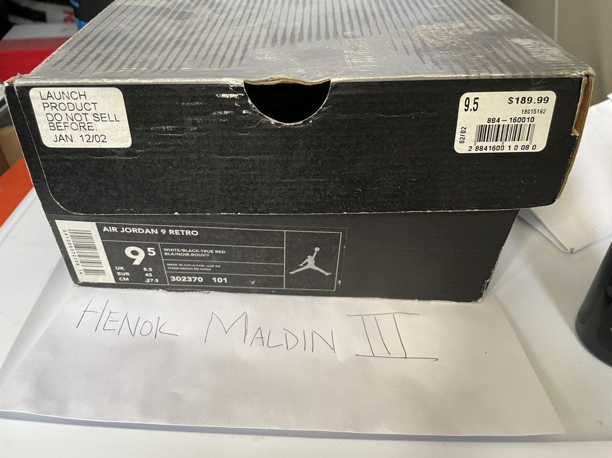 Jordan 16 XVI 2001 OG 136059-061 SIZE 9.5