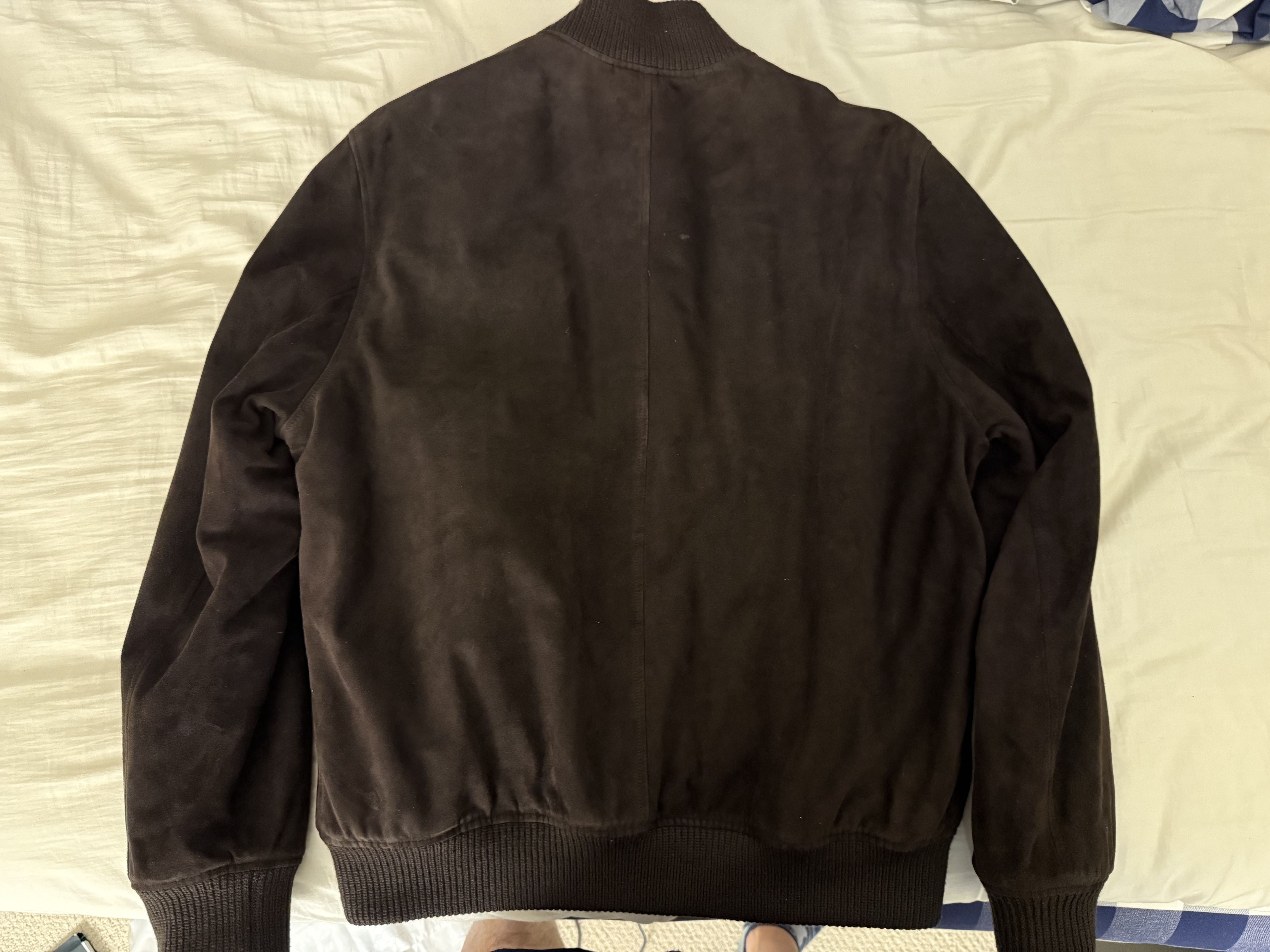 SERAPHIN Dark brown suede bomber jacket Size US L / EU 52-54 / 3 - 4 Thumbnail